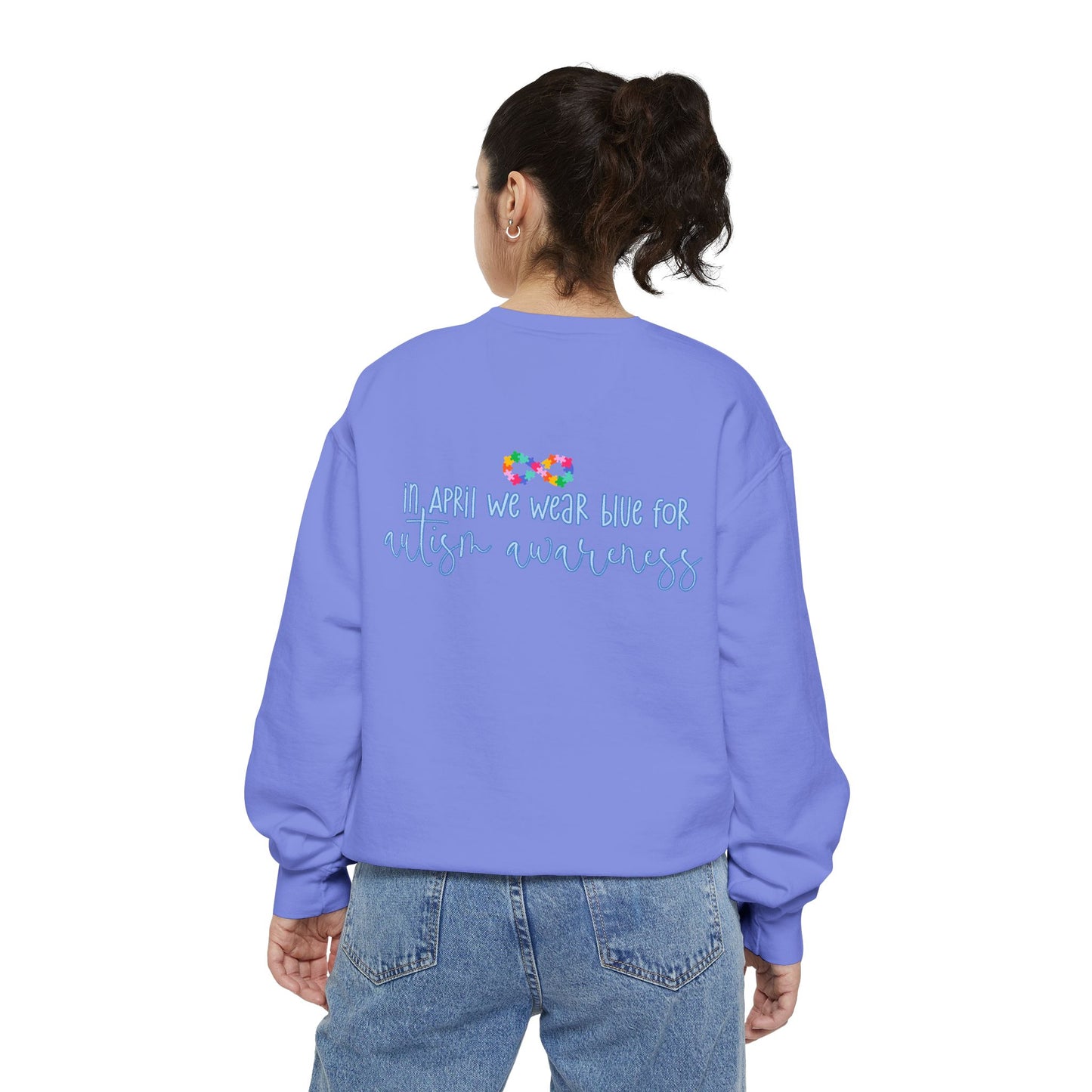 Autism Awareness Puzzle Piece & Ribbon Sweatshirt — Awareness Collection