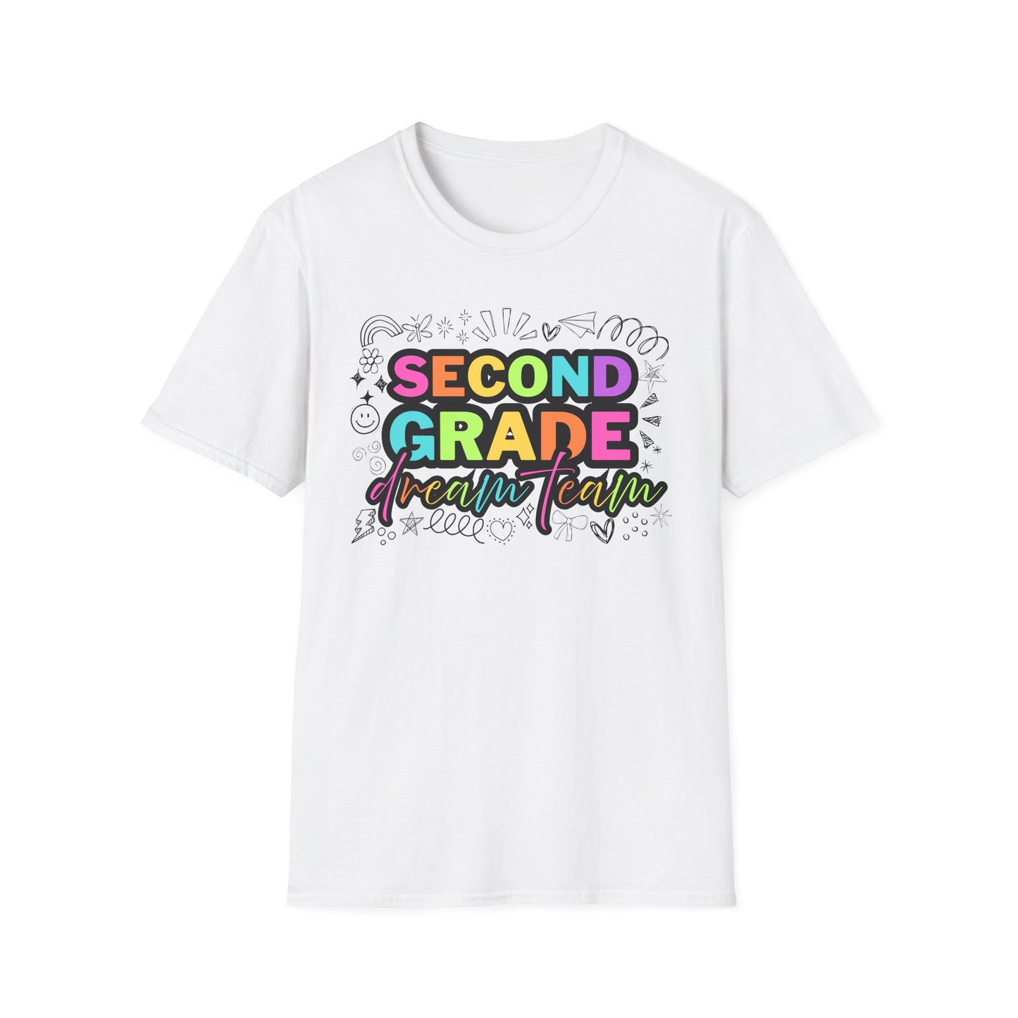 Dream Team- 2nd Grade- Unisex Softstyle T-Shirt- Teacher Life