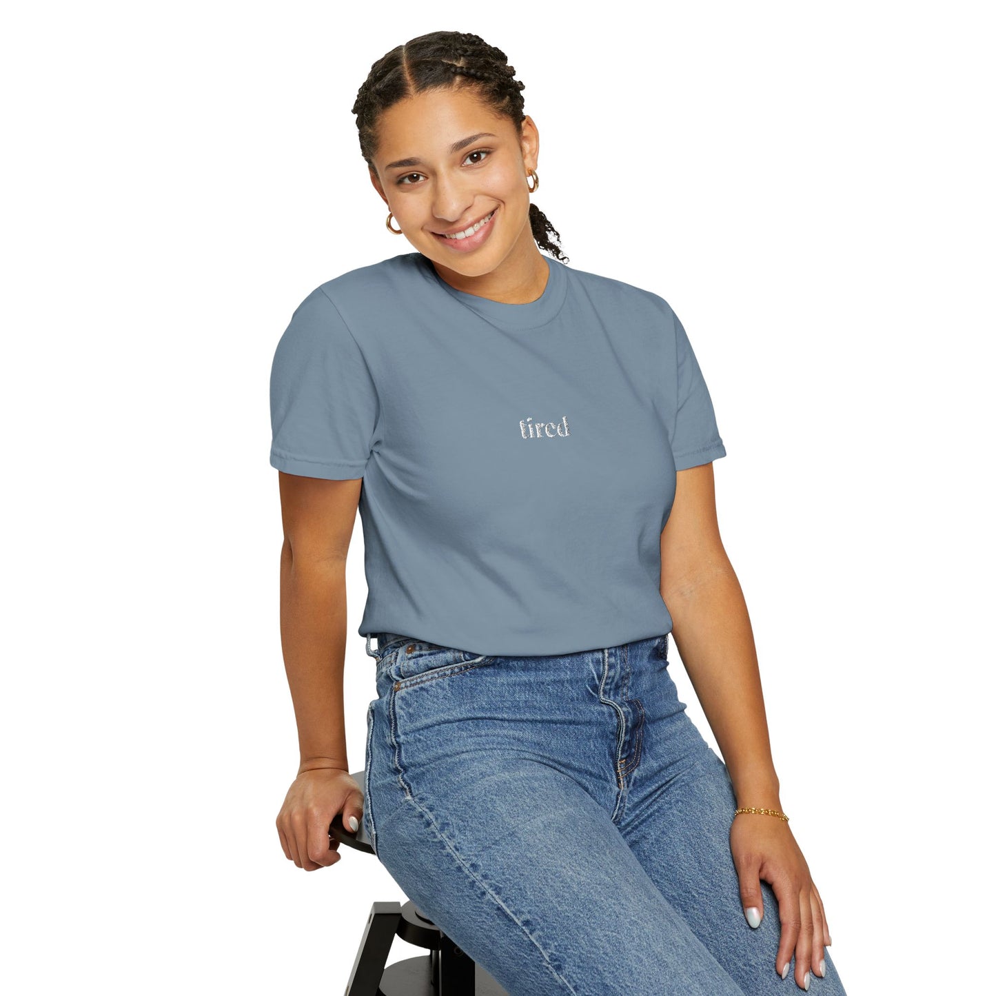 Tired- One Word- Garment-Dyed Unisex Tee