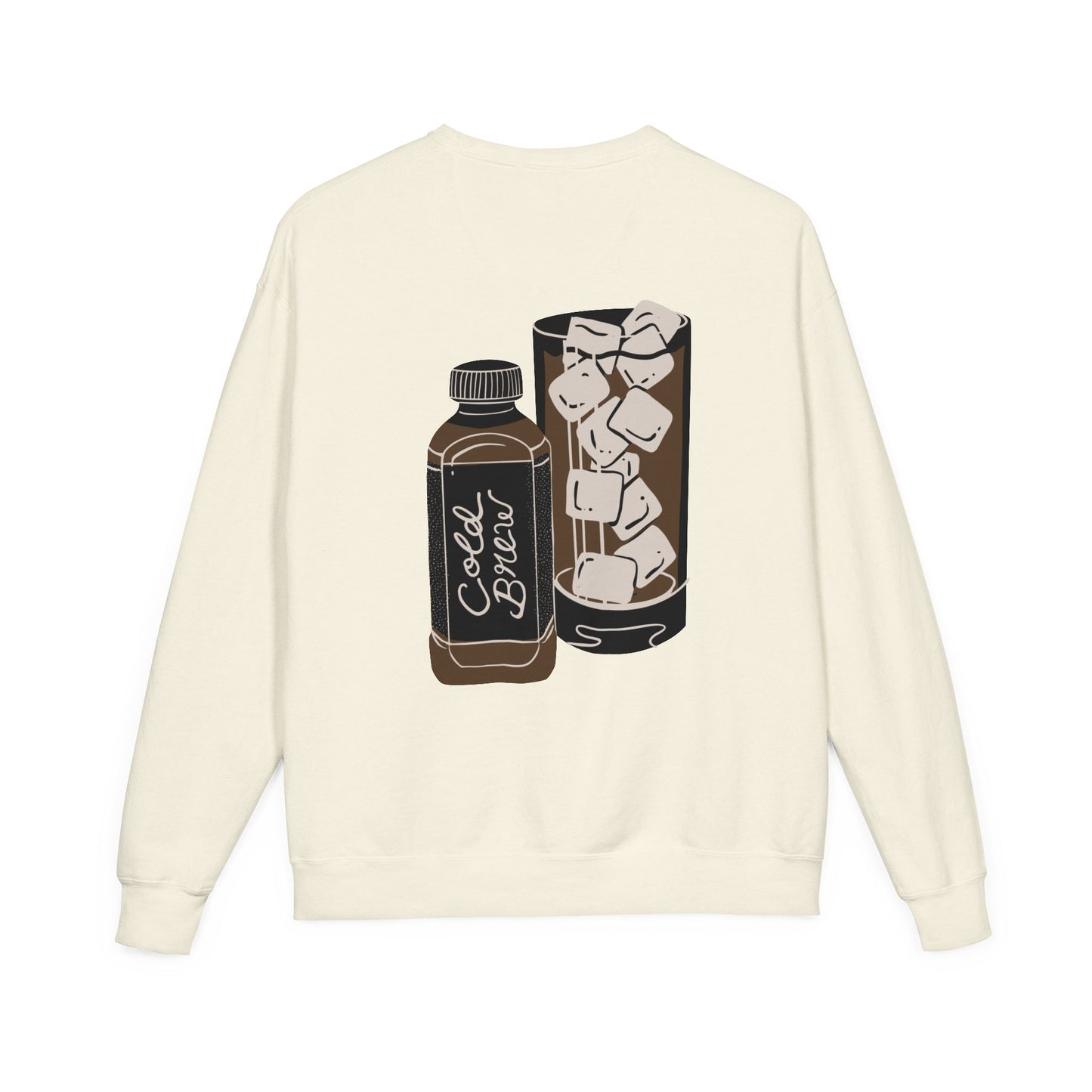 Cold Brew Crew Garment Dyed Sweatshirt, Coffee Lovers Apparel