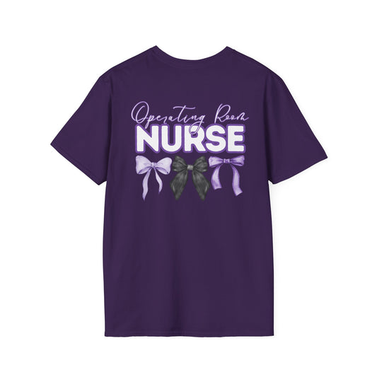 OR Nurse Appreciation T-Shirt with Bows - Softstyle Unisex Tee- Healthcare