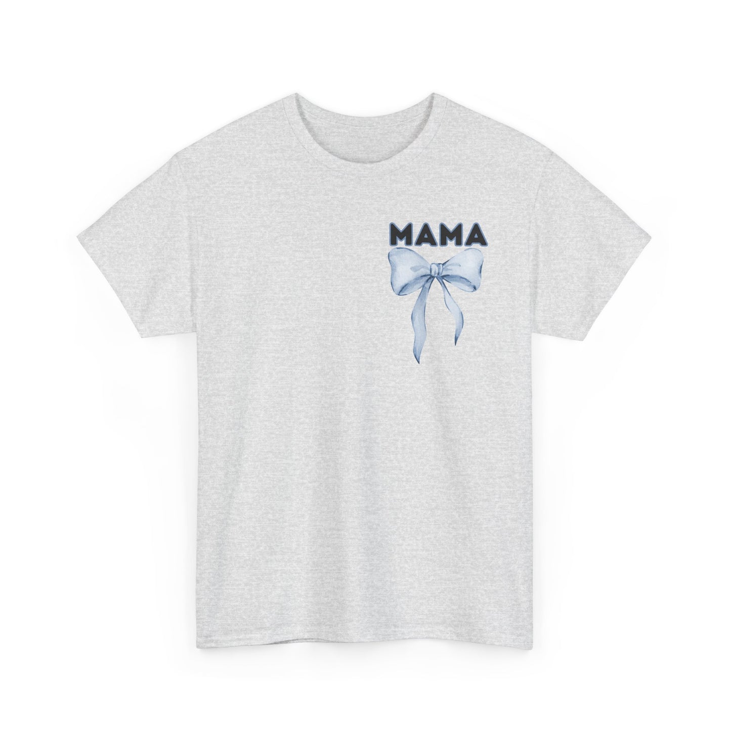 Mama Blue Bow Unisex Heavy Cotton Tee - All Day Everyday