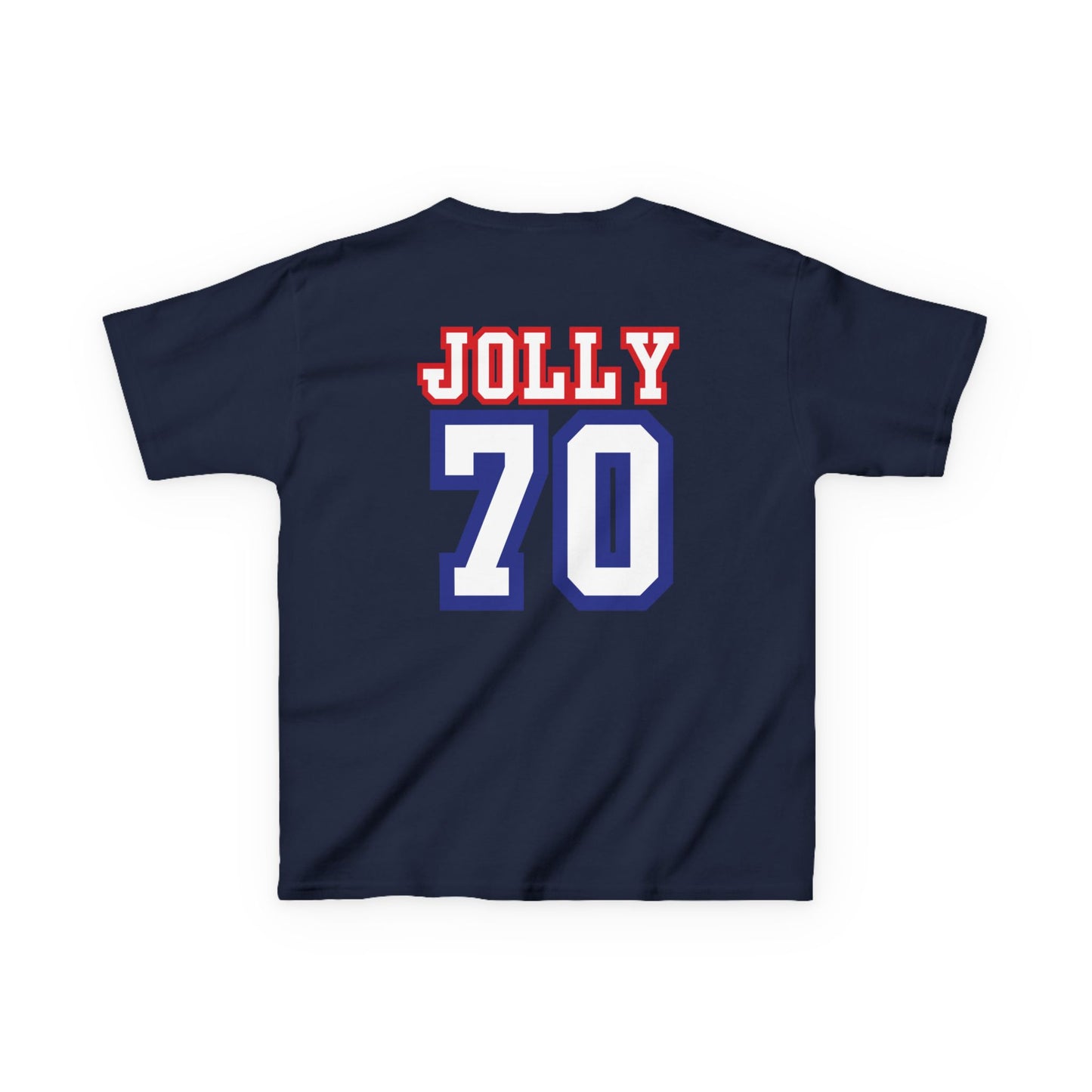 Custom Grandpa's Biggest Fans Kids T-Shirt - Jolly 70 Design, Perfect for Family Gatherings!