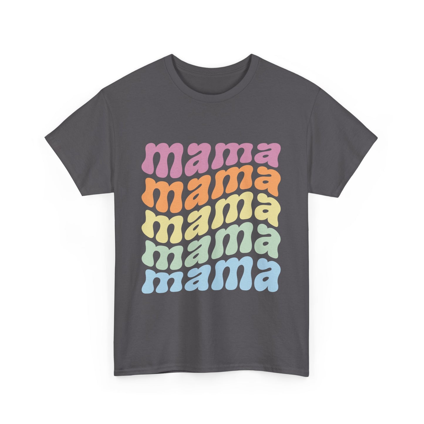 Retro Mama Unisex Heavy Cotton Tee - Colorful & Comfy