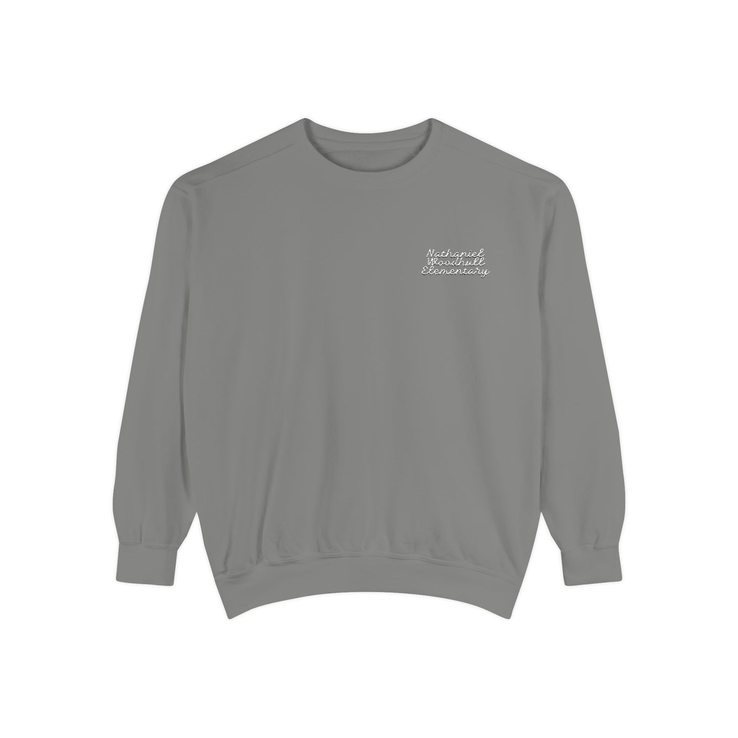 Woodhull- Embroidered Garment-Dyed Unisex Sweatshirt
