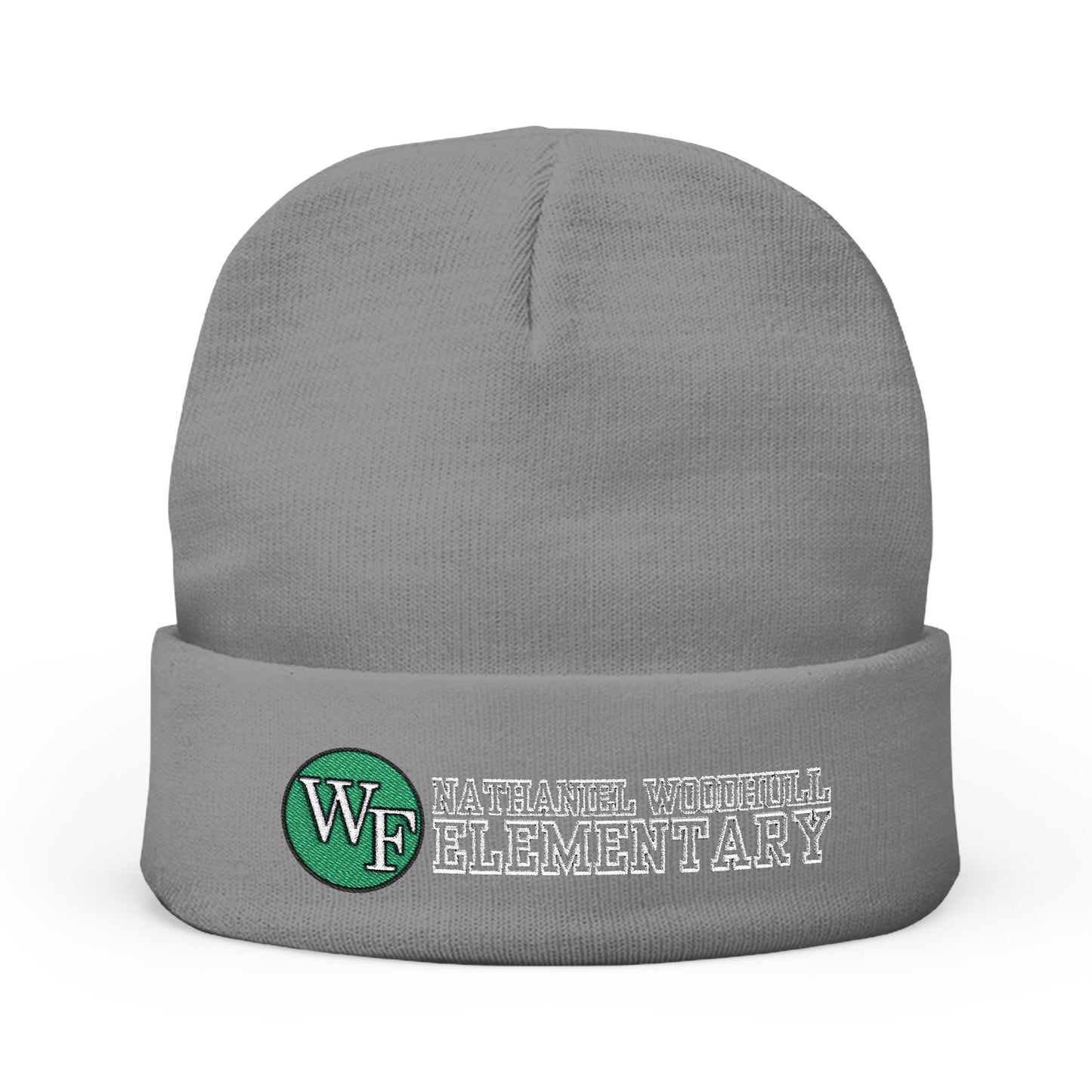 Woodhull Knit Beanie - Embroidered Warm Winter Hat
