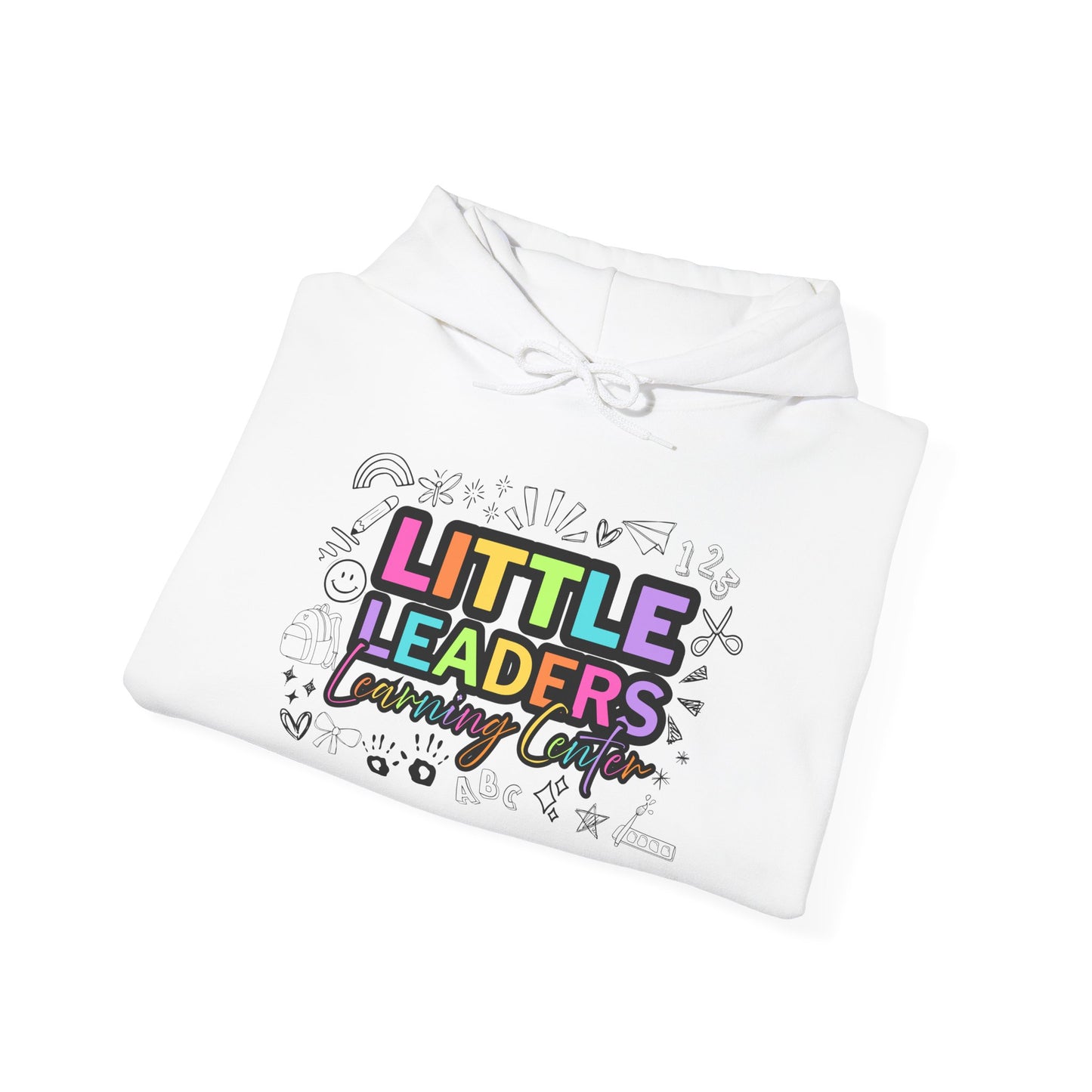 Little Leaders Doodle Design Hoodie - Cozy Unisex Sweatshirt