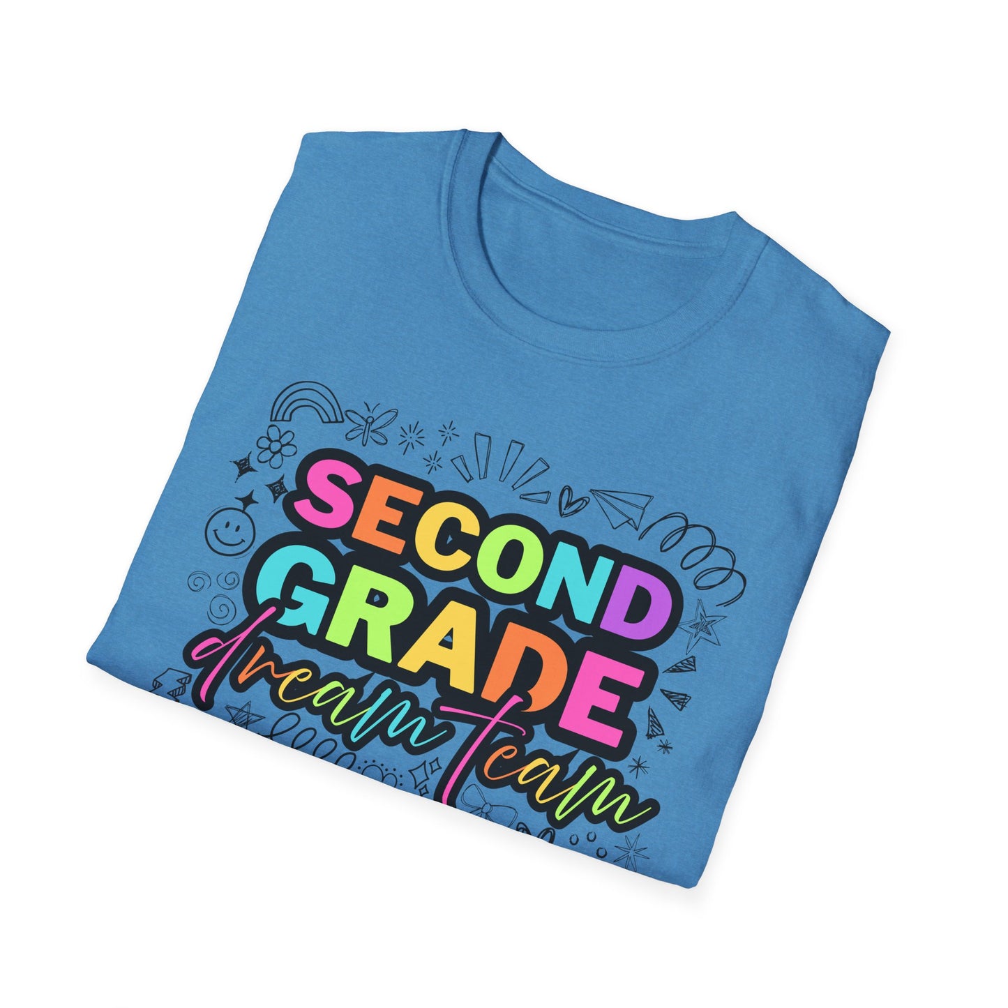 Dream Team- 2nd Grade- Unisex Softstyle T-Shirt- Teacher Life