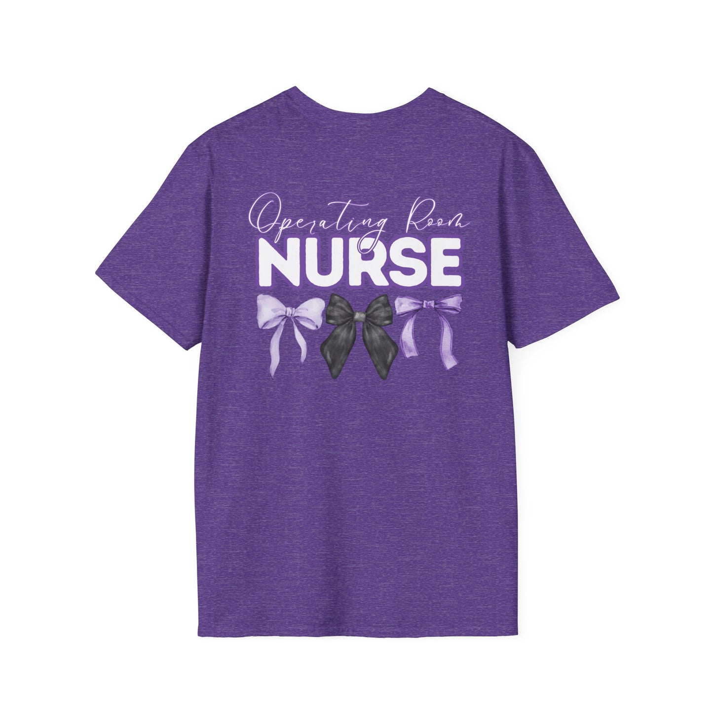 OR Nurse Appreciation T-Shirt with Bows - Softstyle Unisex Tee- Healthcare