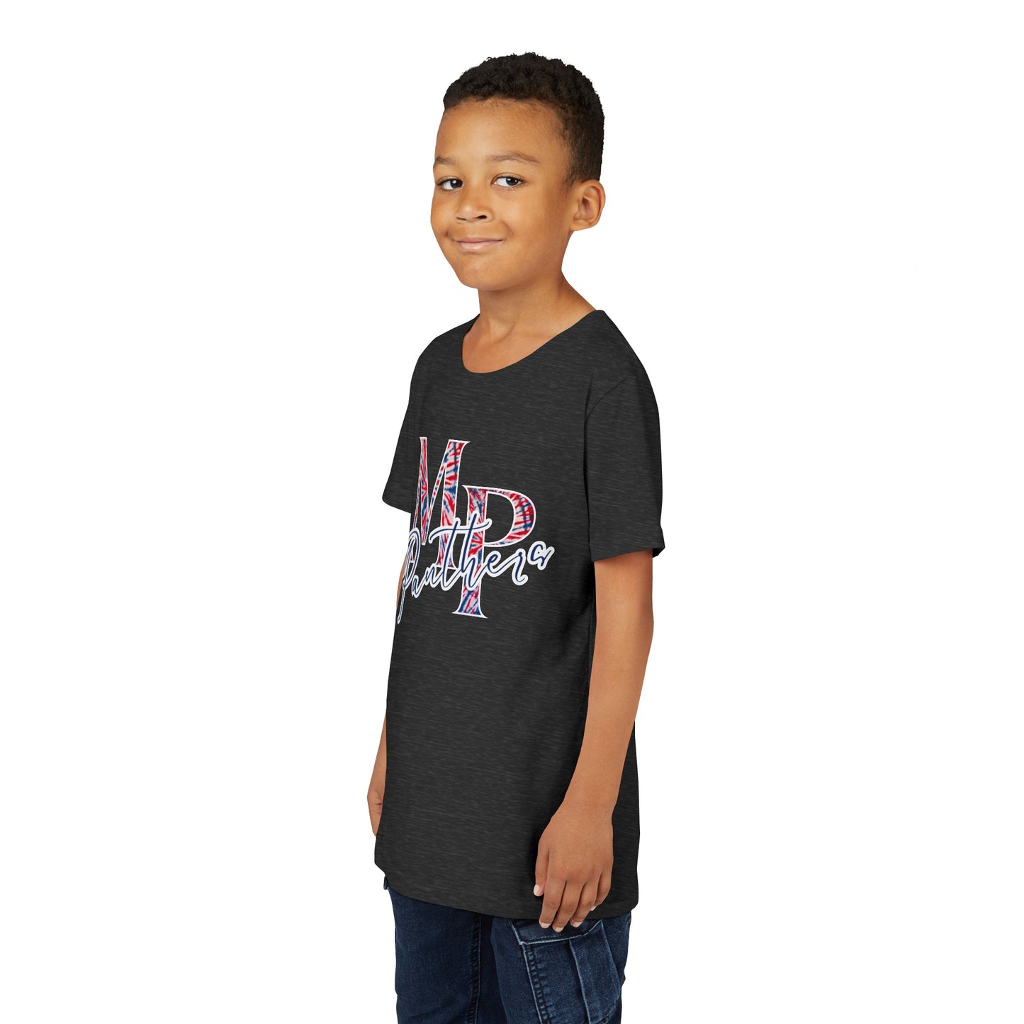 Miller Place Panthers Tie Dye MP- Youth Tee with Panther Print