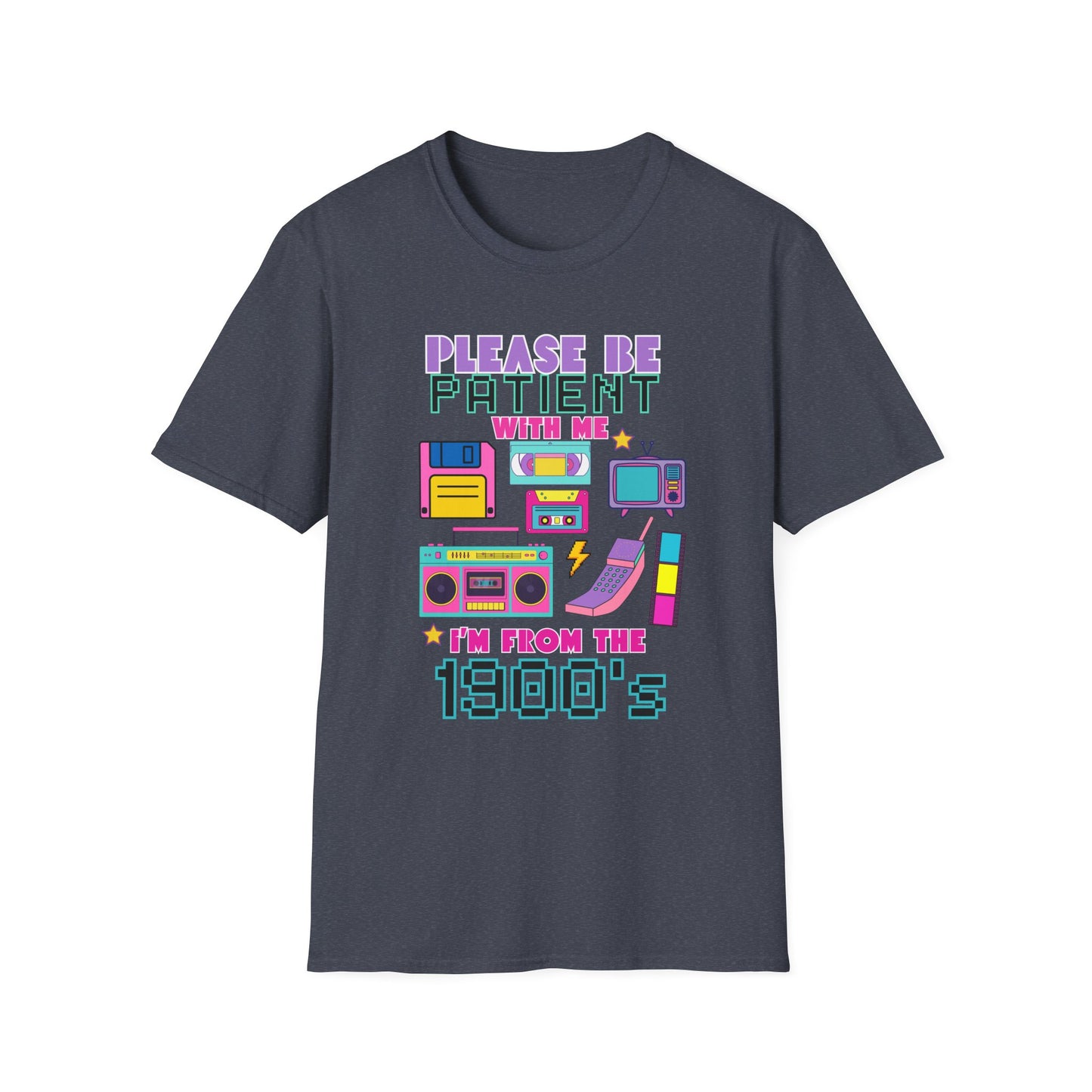 Retro 90's T-Shirt - Please Be Patient, Teacher Vintage- Unisex Graphic Tee
