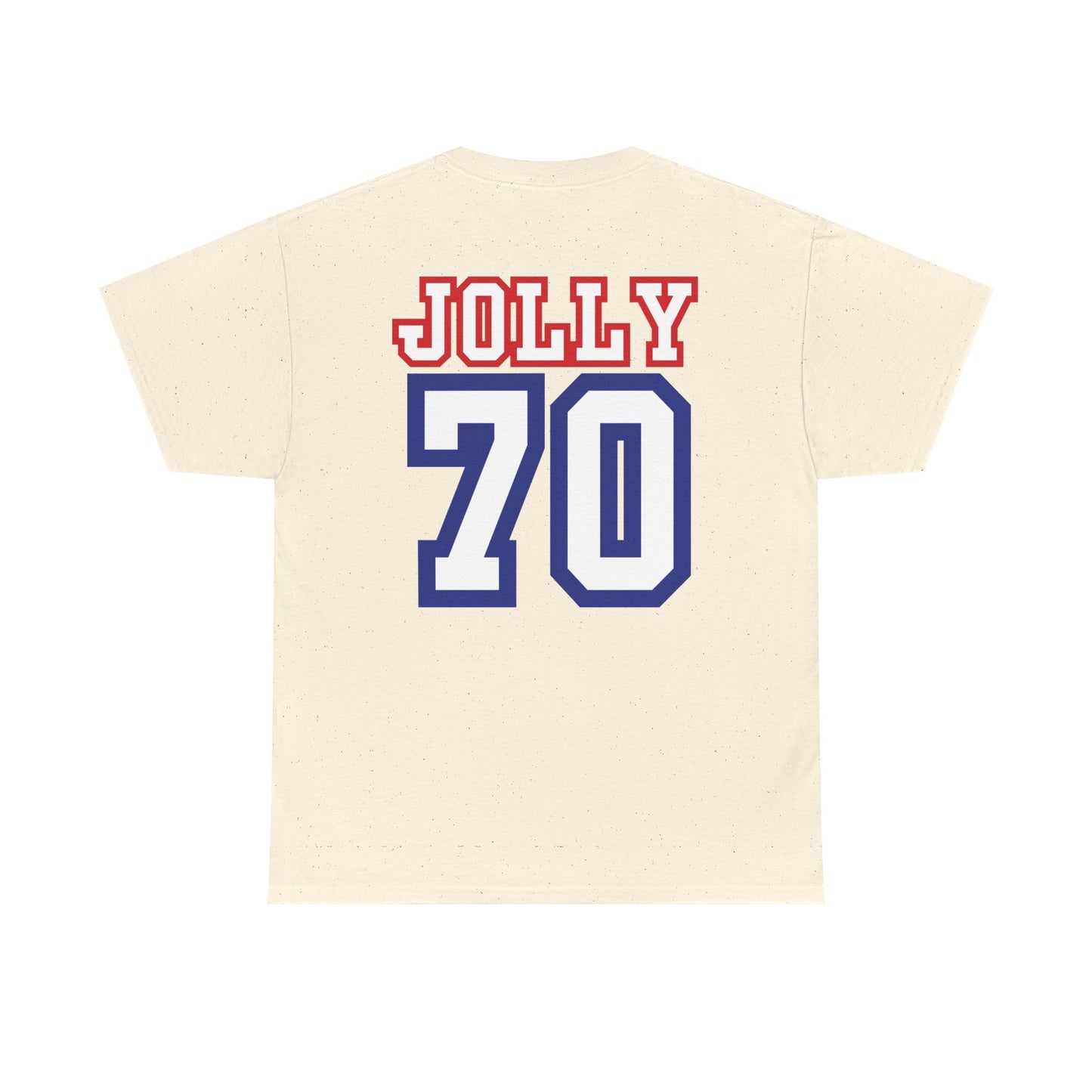 Custom- Jolly- Grandpa's Biggest Fan Unisex Heavy Cotton Tee - Patriotic Family Shirt