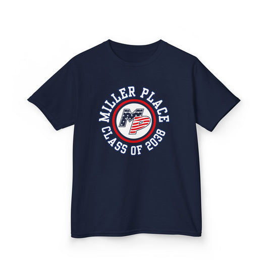 Miller Place Class of 2038 Kids Heavy Cotton Tee