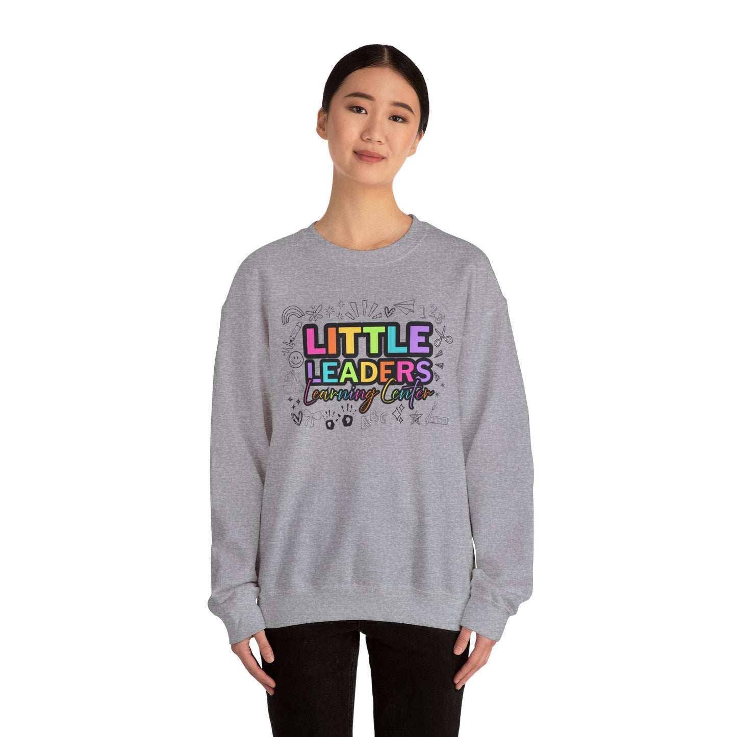 Little Leaders Doodle Colorful Crewneck Sweatshirt
