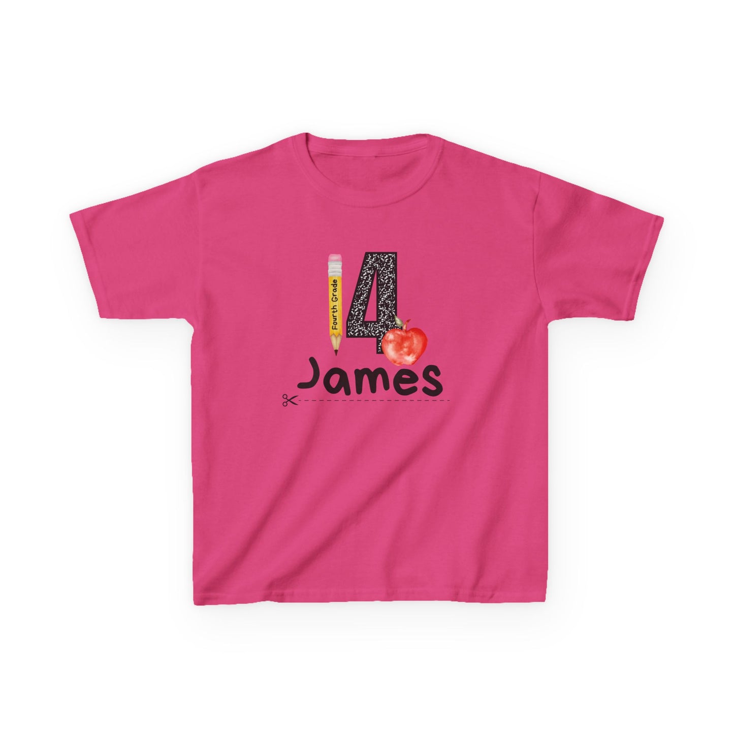 4th Grade- Personalized Kids Tee - Back to School