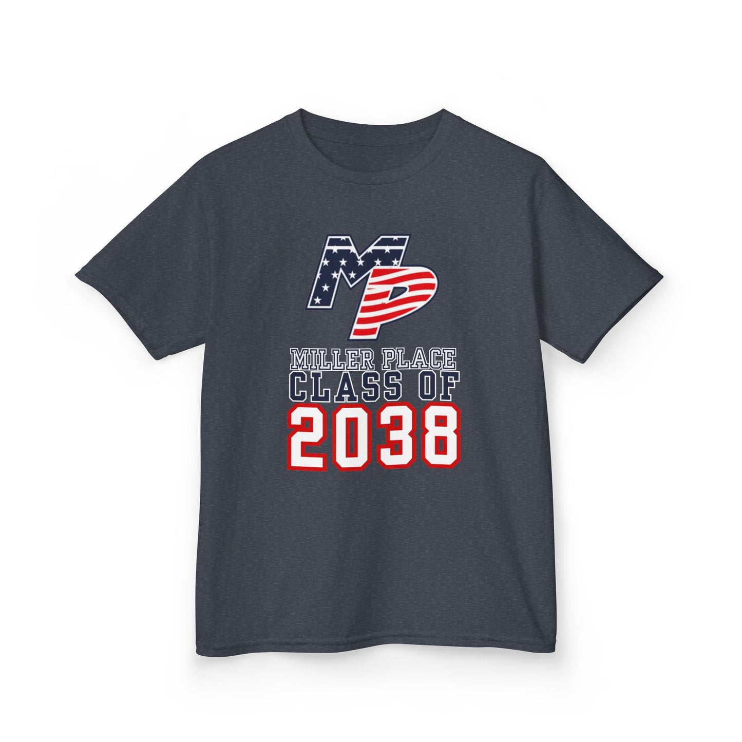 Miller Place Class of 2038 Kids Heavy Cotton Tee