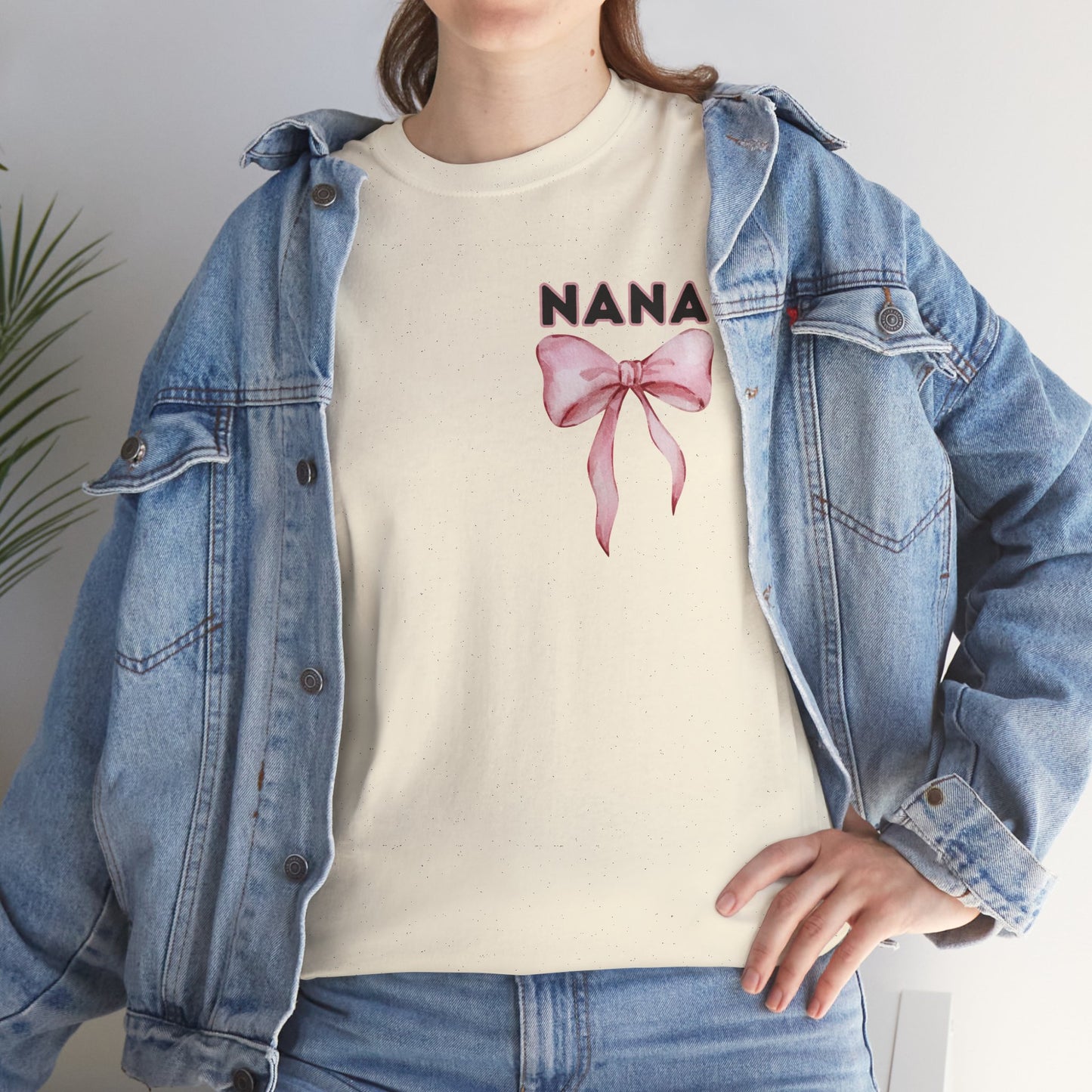 Nana Pink Bow Unisex Heavy Cotton Tee - Simply the Best
