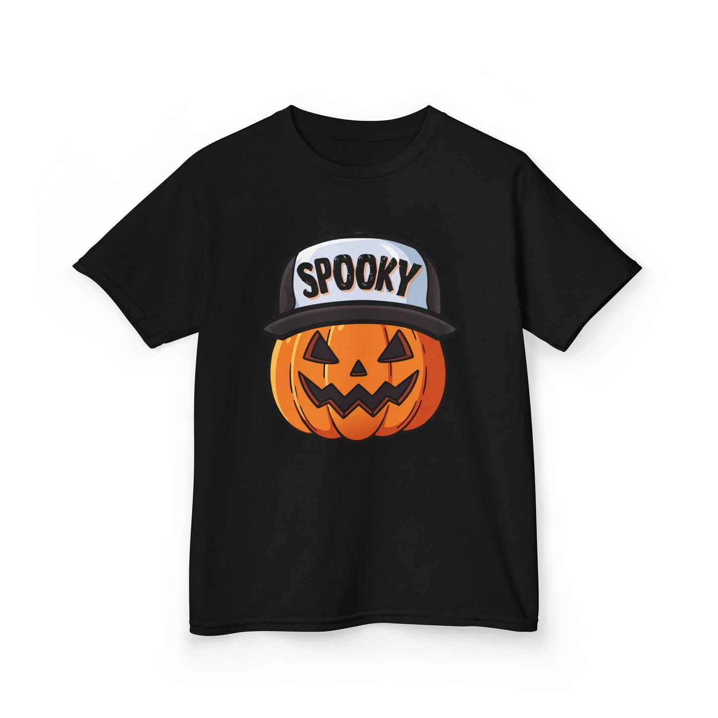 Spooky Pumpkin w/ Hat | Halloween | Kids Cotton™ Tee