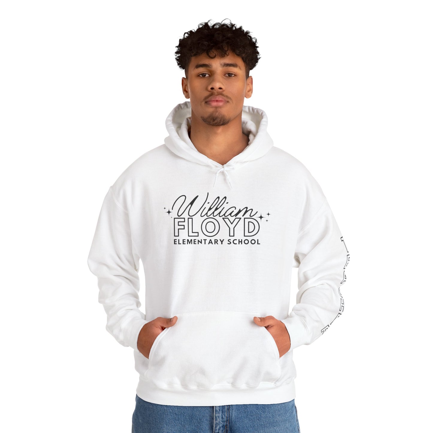 WFE Teacher Simple Design Hoodie w/ Teacher on Sleeve - Cozy Unisex Sweatshirt