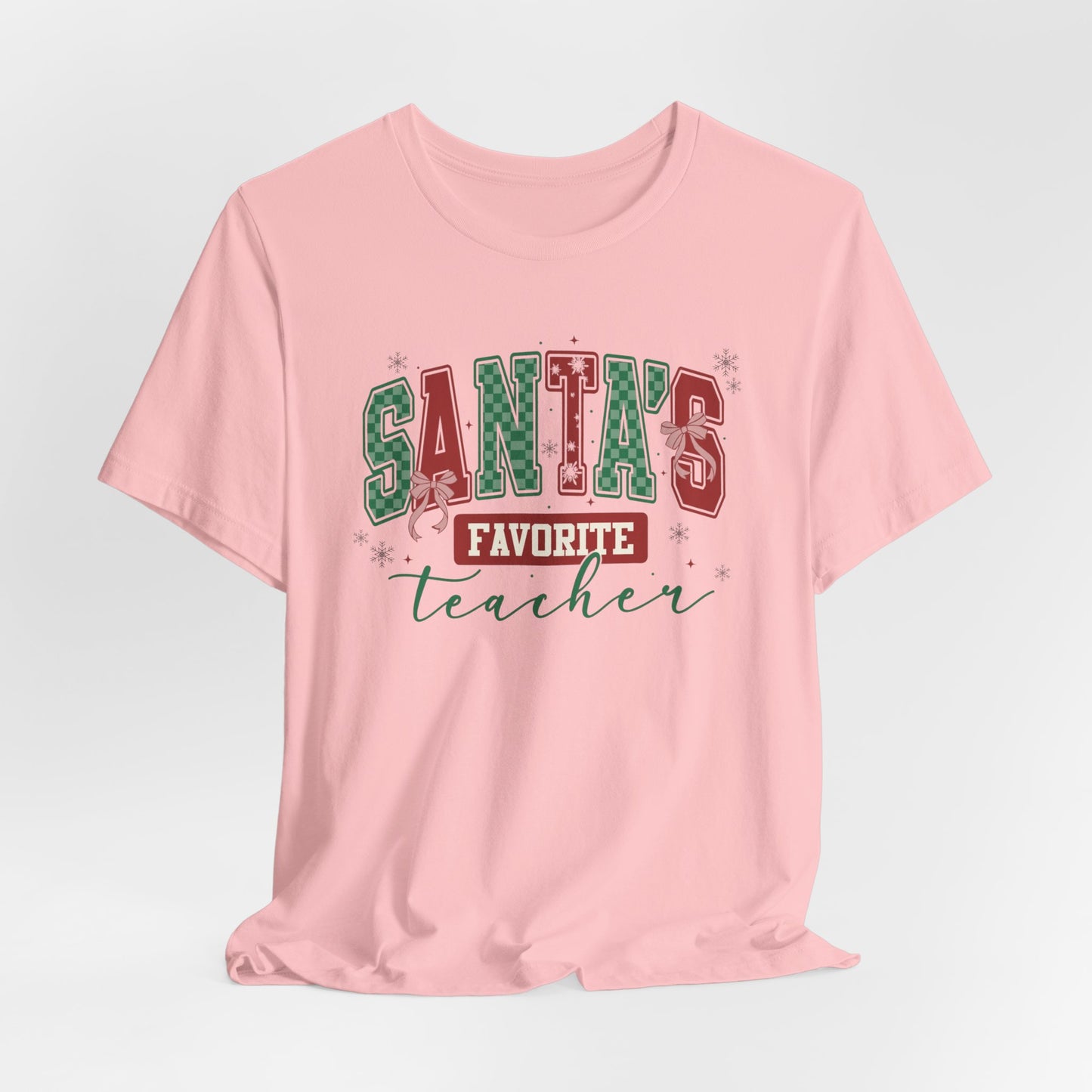 Santa's Favorite Teacher — Christmas Unisex T‑Shirt