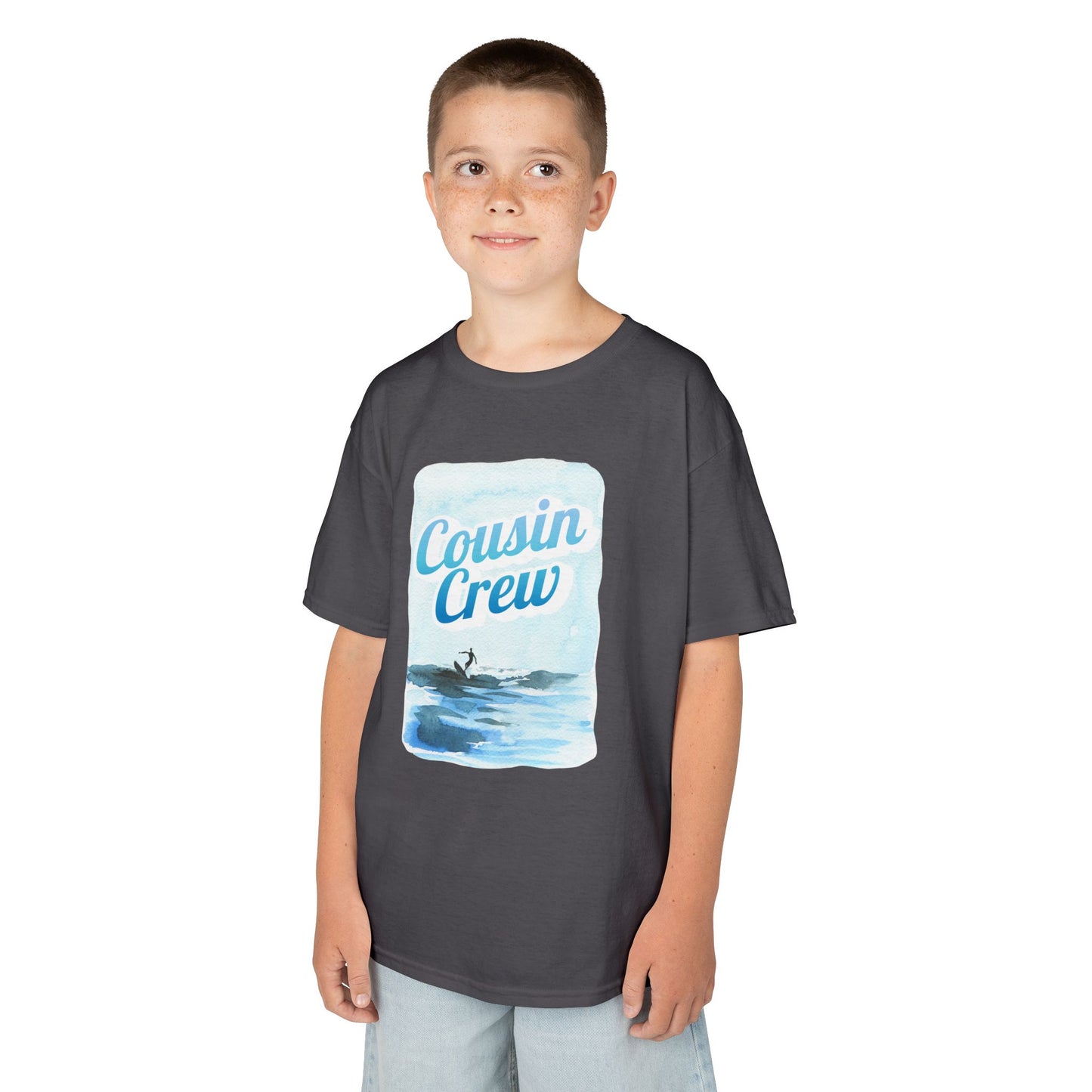 Cool Cousin Crew Kids Tee - Summer Fun, Family Gatherings, Beach Days, Mini Collection