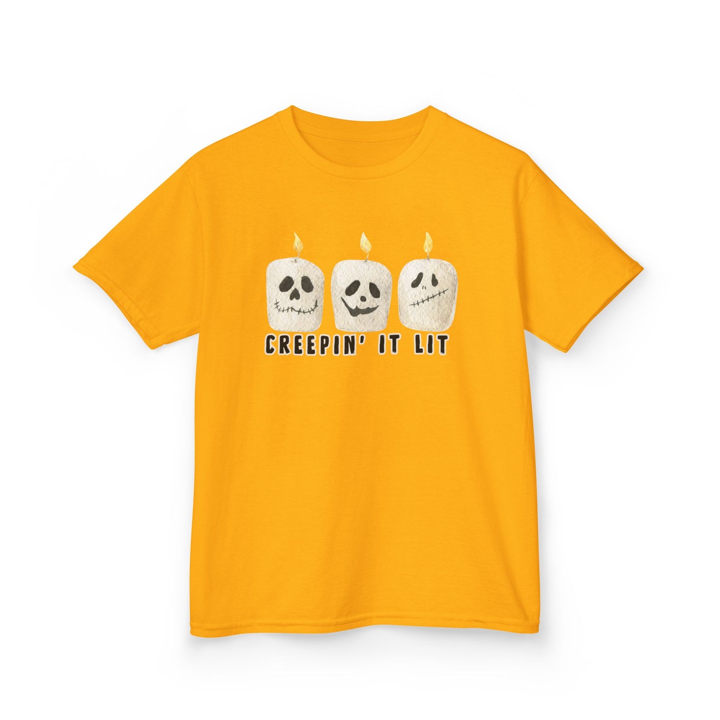 Creepin' It Lit Kids Tee, Halloween Shirt for Kids
