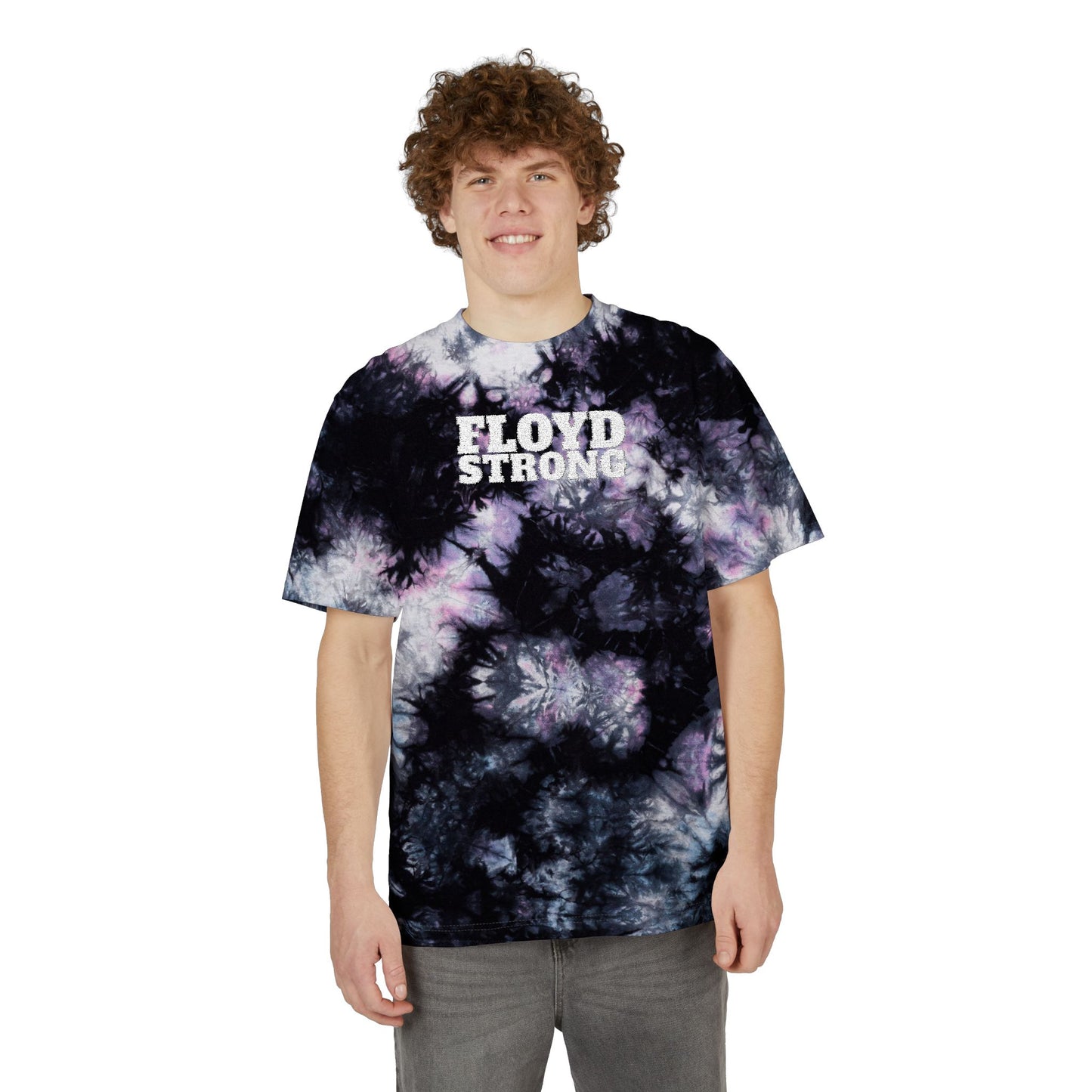 FLOYD STRONG Tie-Dye T-Shirt -Embroidered