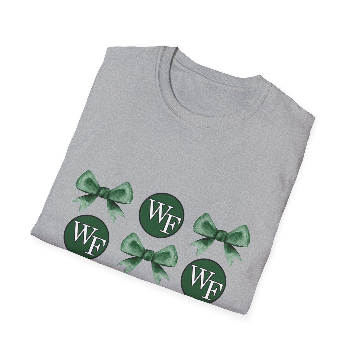 Floyd Strong Logo and Green Bow Unisex Softstyle T-Shirt - Perfect for Celebrations & Events