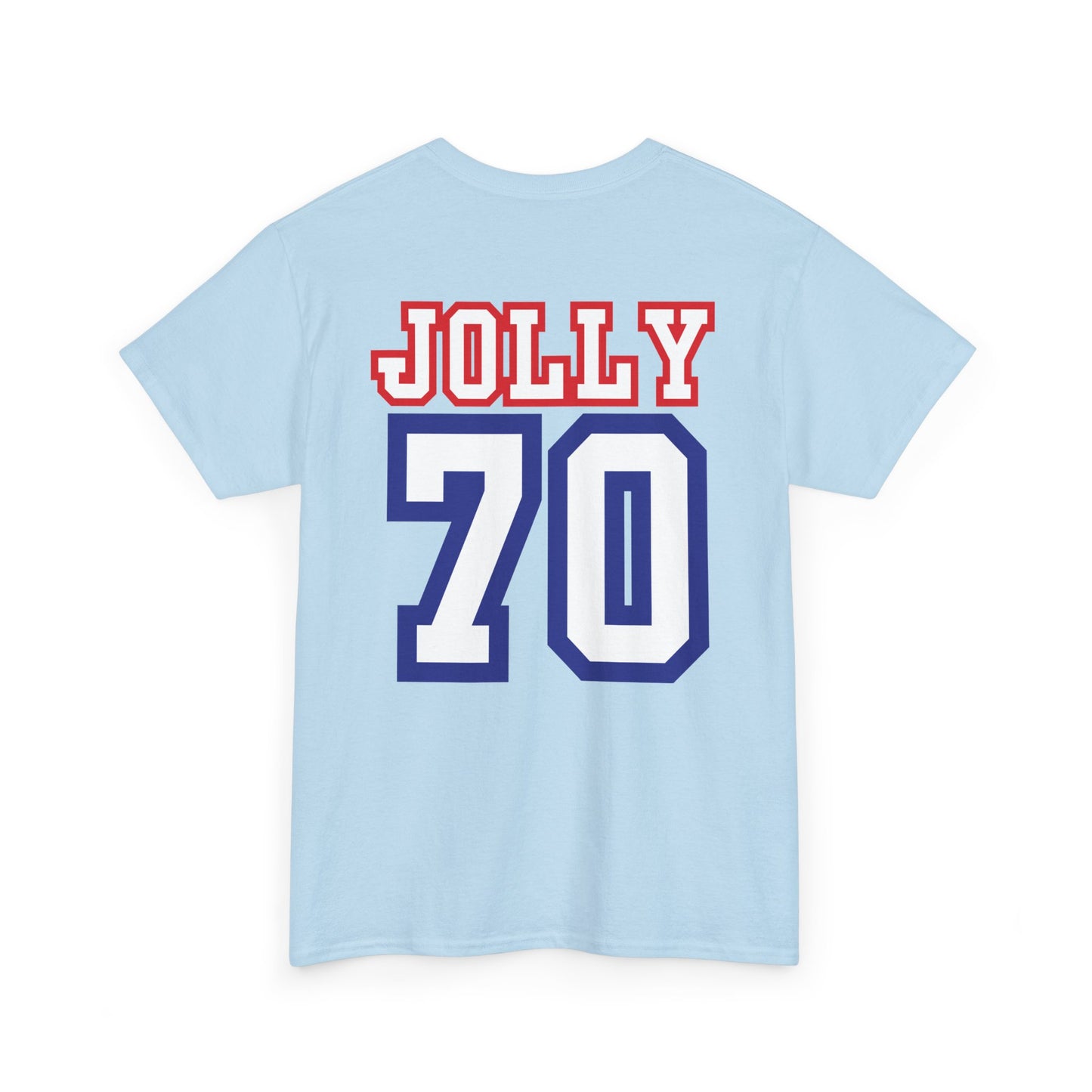 Custom- Jolly- Grandpa's Biggest Fan Unisex Heavy Cotton Tee - Patriotic Family Shirt