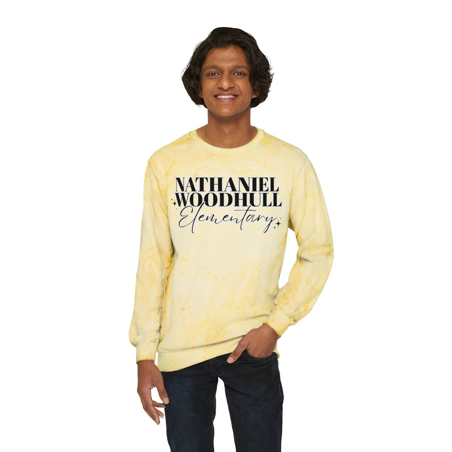 Woodhull Elementary Color Blast Crewneck Sweatshirt - Unisex