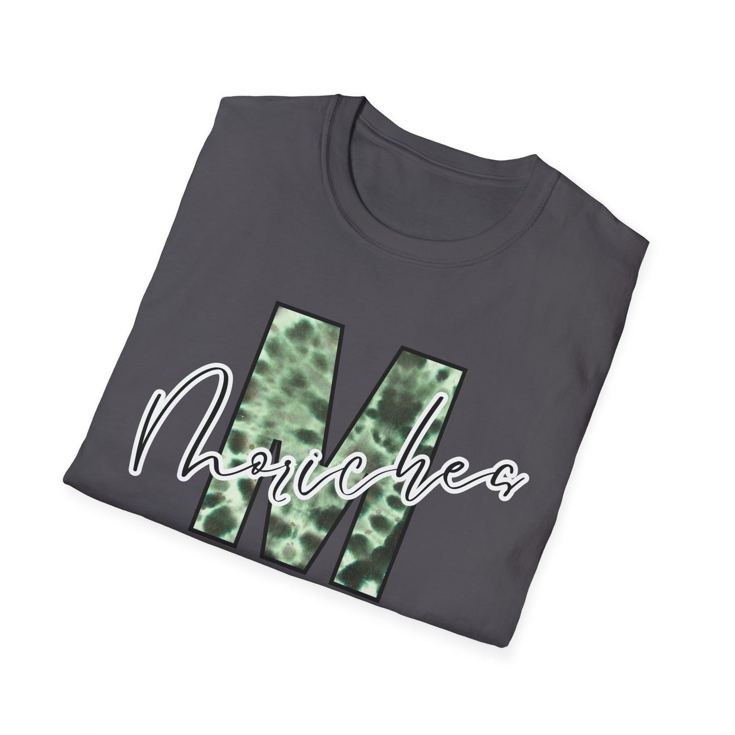Tie Dye Moriches Stylish Unisex Softstyle T-Shirt with Moriches Design