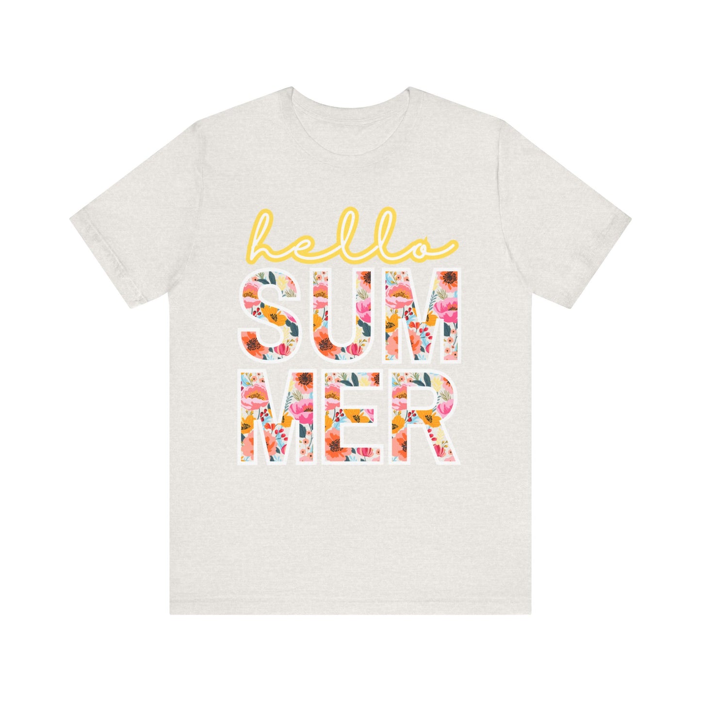 Hello Summer Tee, Summer Shirt, Unisex T-Shirt, Vacation Apparel, Gift for Beach Lovers