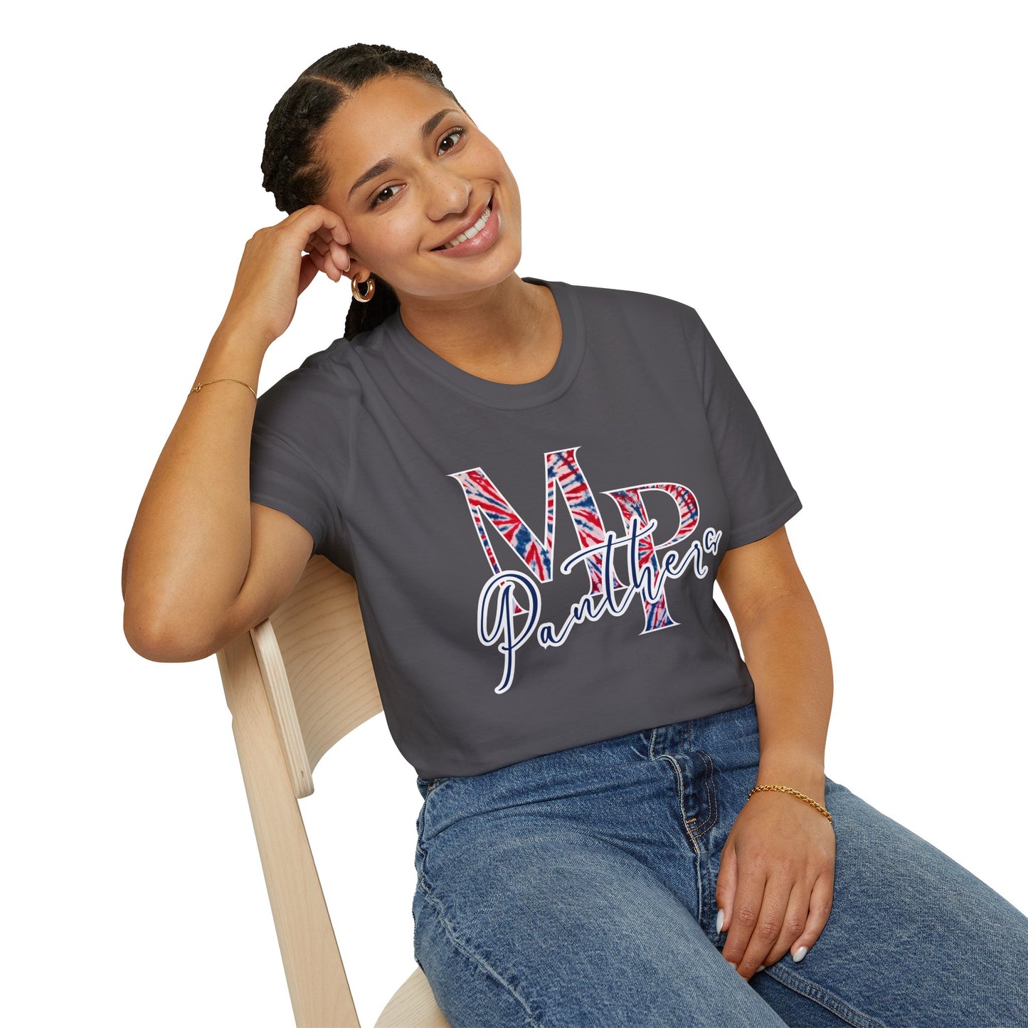 Miller Place Panther Tie Dye Unisex Graphic T-Shirt