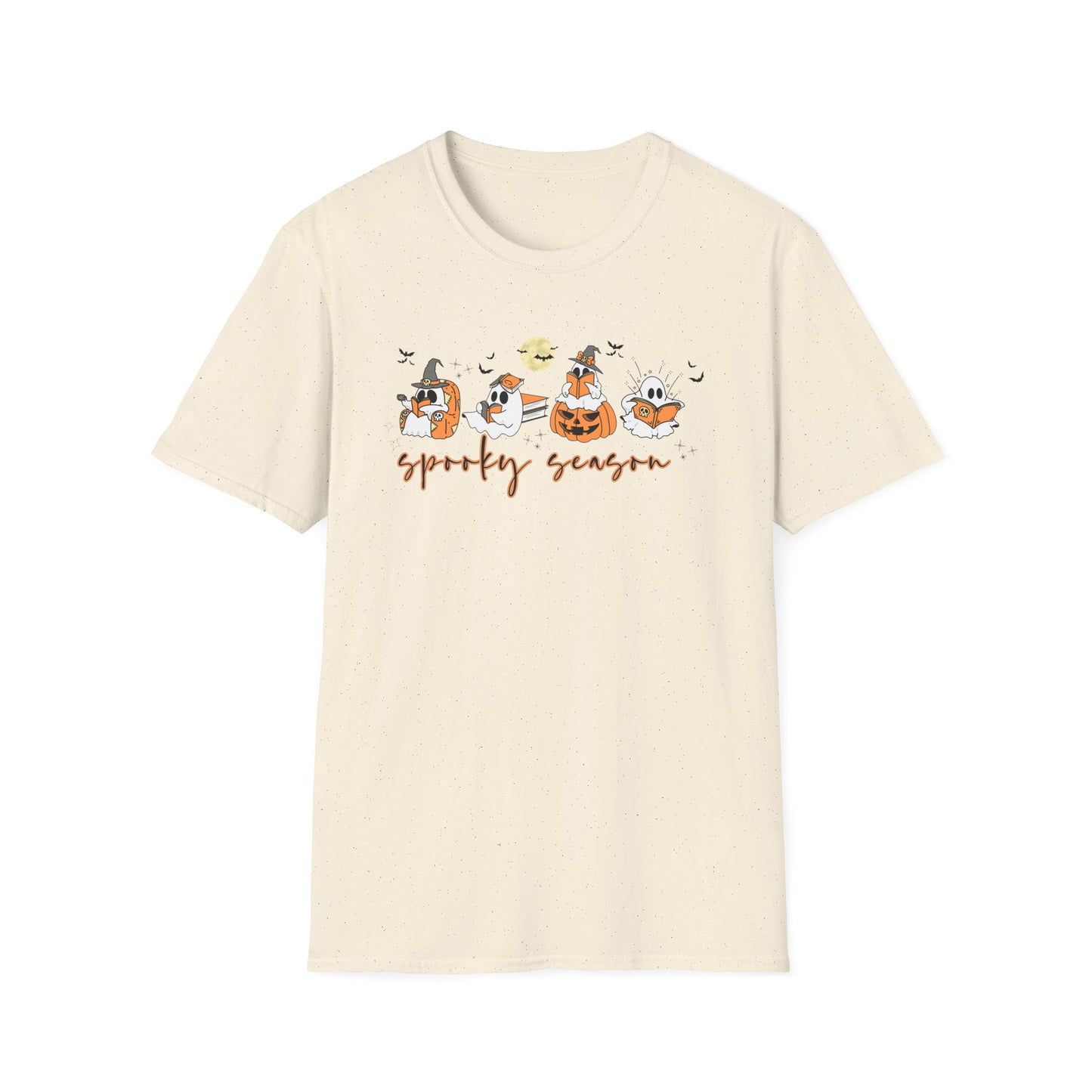 Reading Ghosts- Spooky Season, Unisex Softstyle Tee