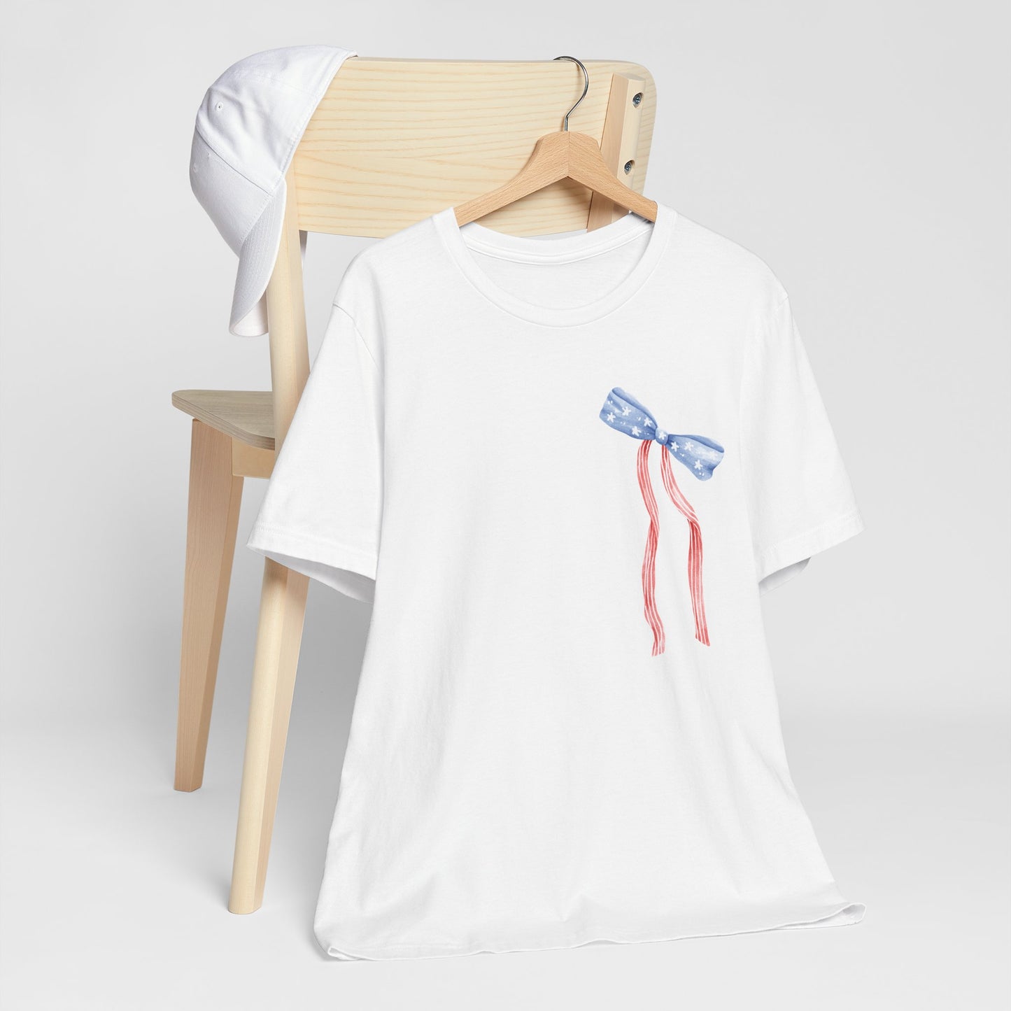 Land of the Free Tee with Bow | Perfect for all of America's Holidays