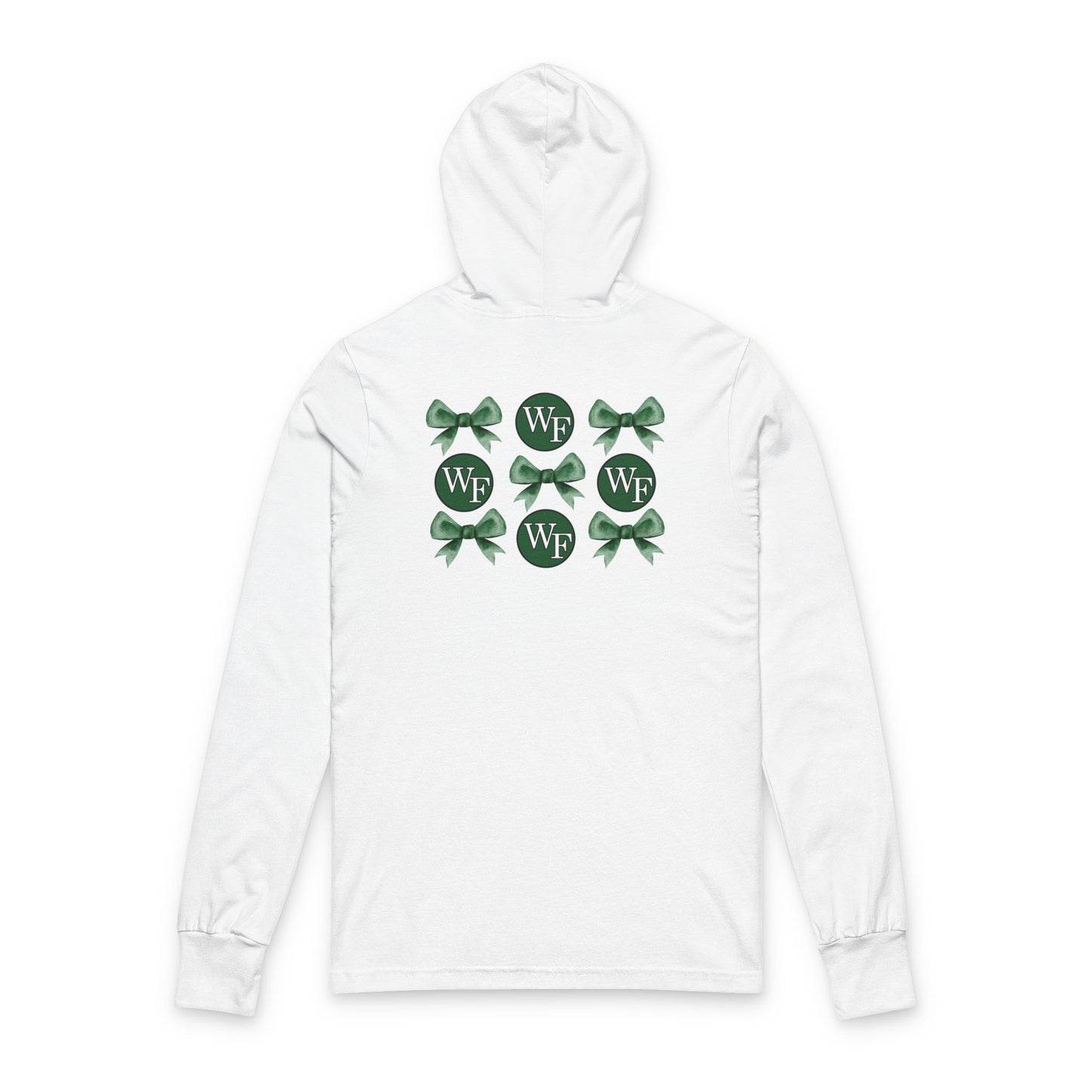 Moriches Elementary School Unisex Hooded Long Sleeve Tee with Bows