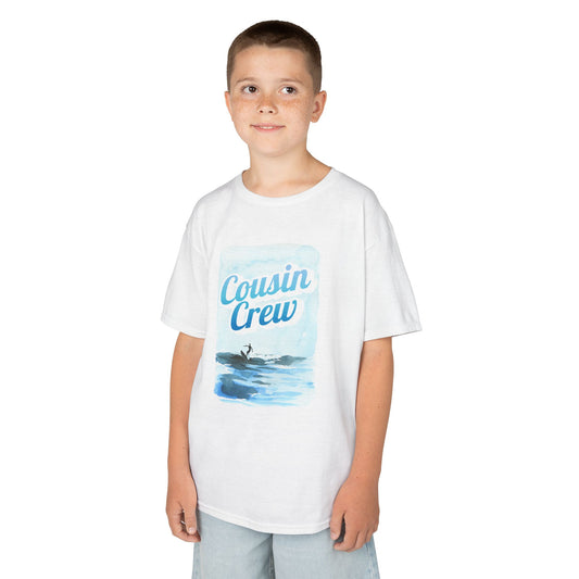Cool Cousin Crew Kids Tee - Summer Fun, Family Gatherings, Beach Days, Mini Collection
