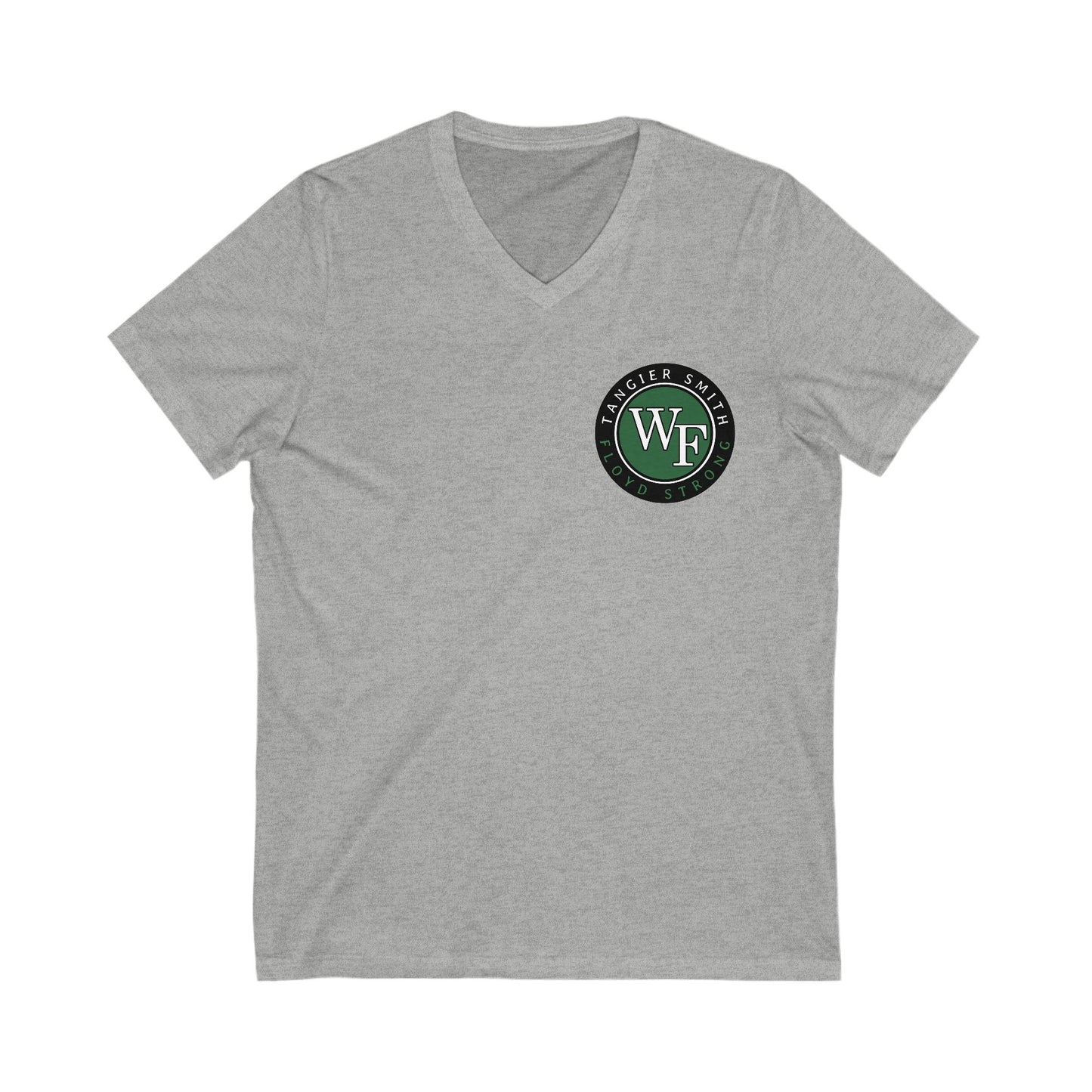Tangier Vintage-Style Unisex V-Neck Tee with Logo