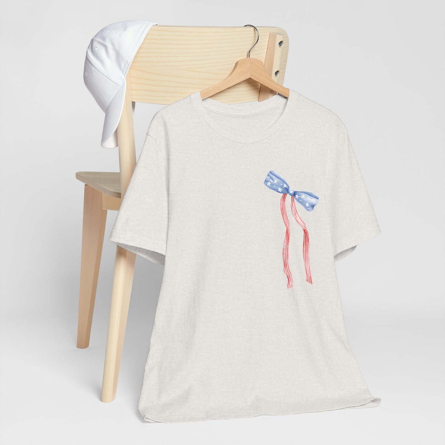Land of the Free Tee with Bow | Perfect for all of America's Holidays