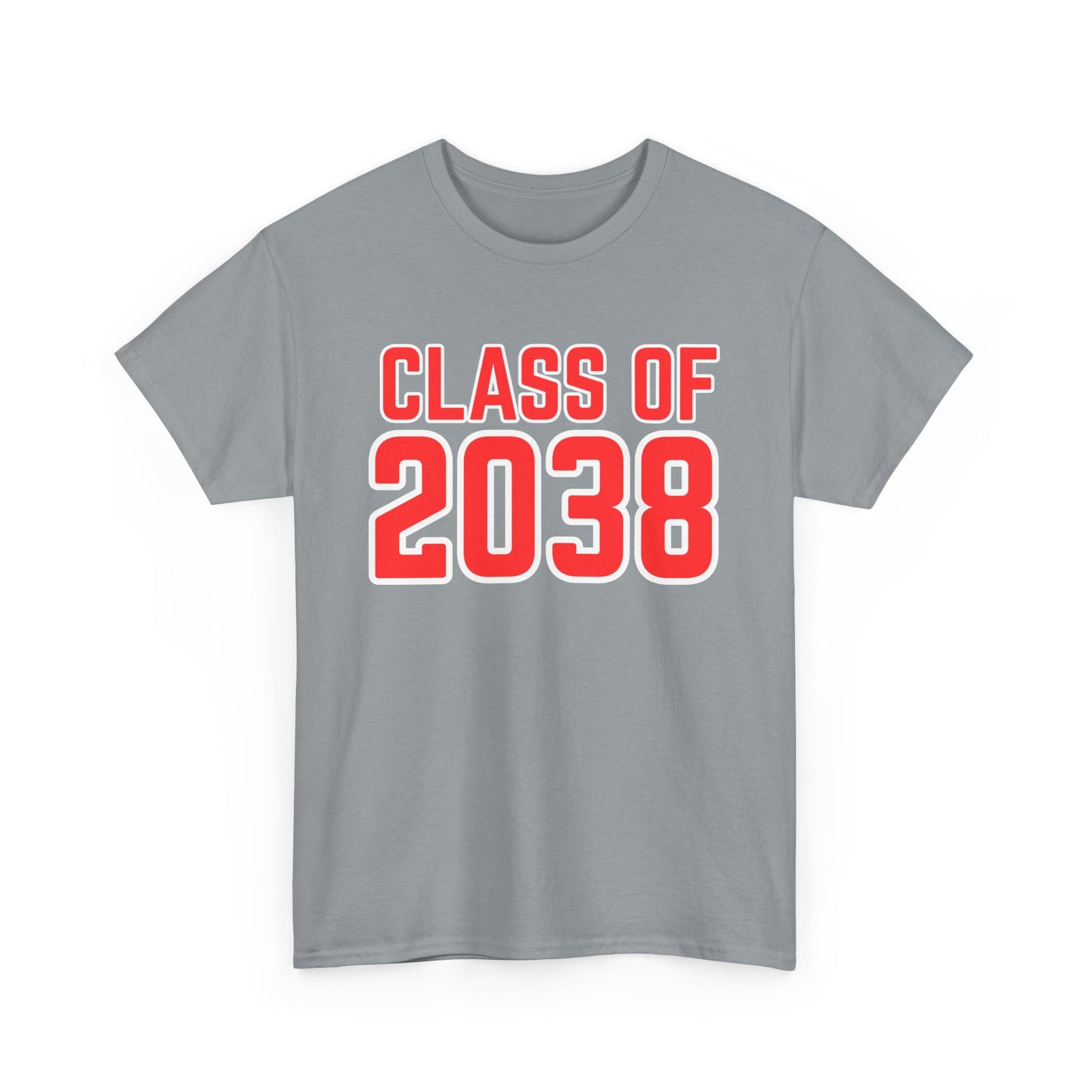 Class of 2038 Unisex Heavy Cotton Tee- Back to School- Grow With Me