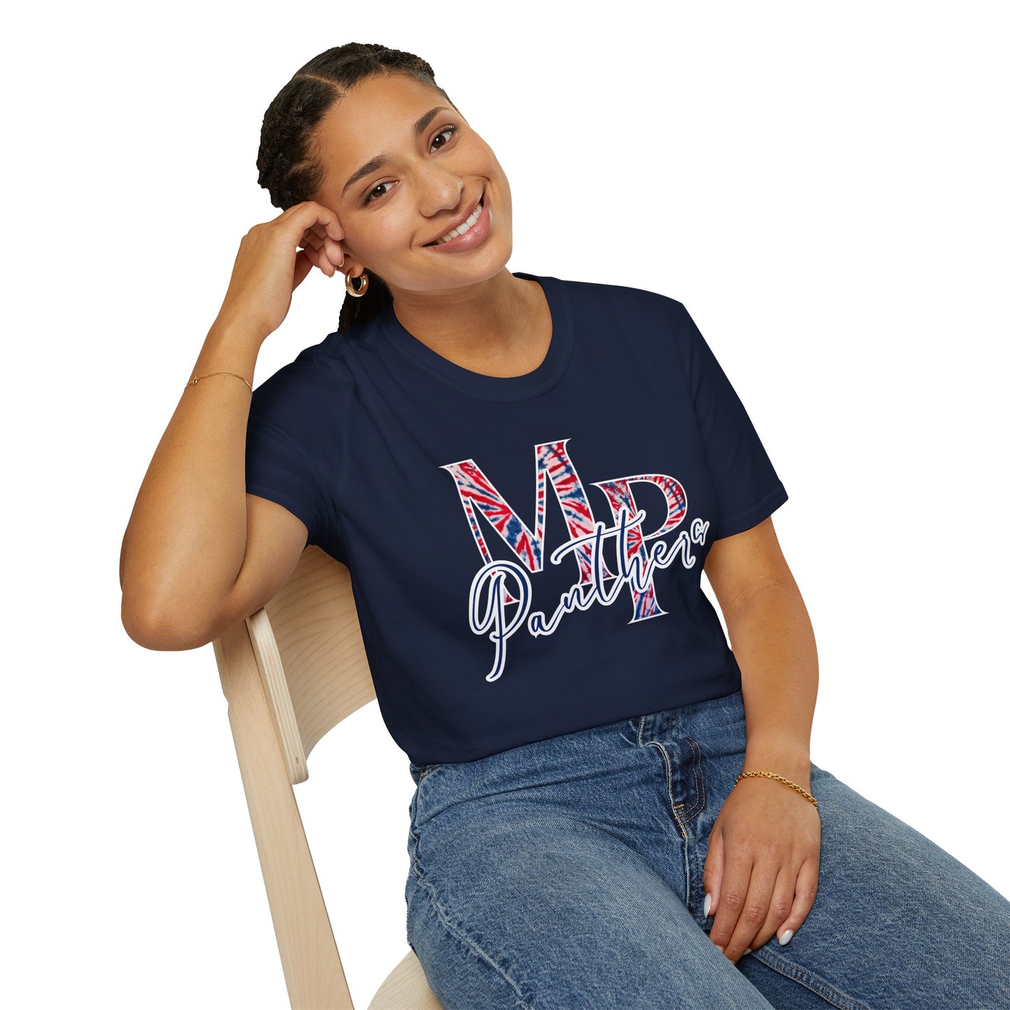 Miller Place Panther Tie Dye Unisex Graphic T-Shirt