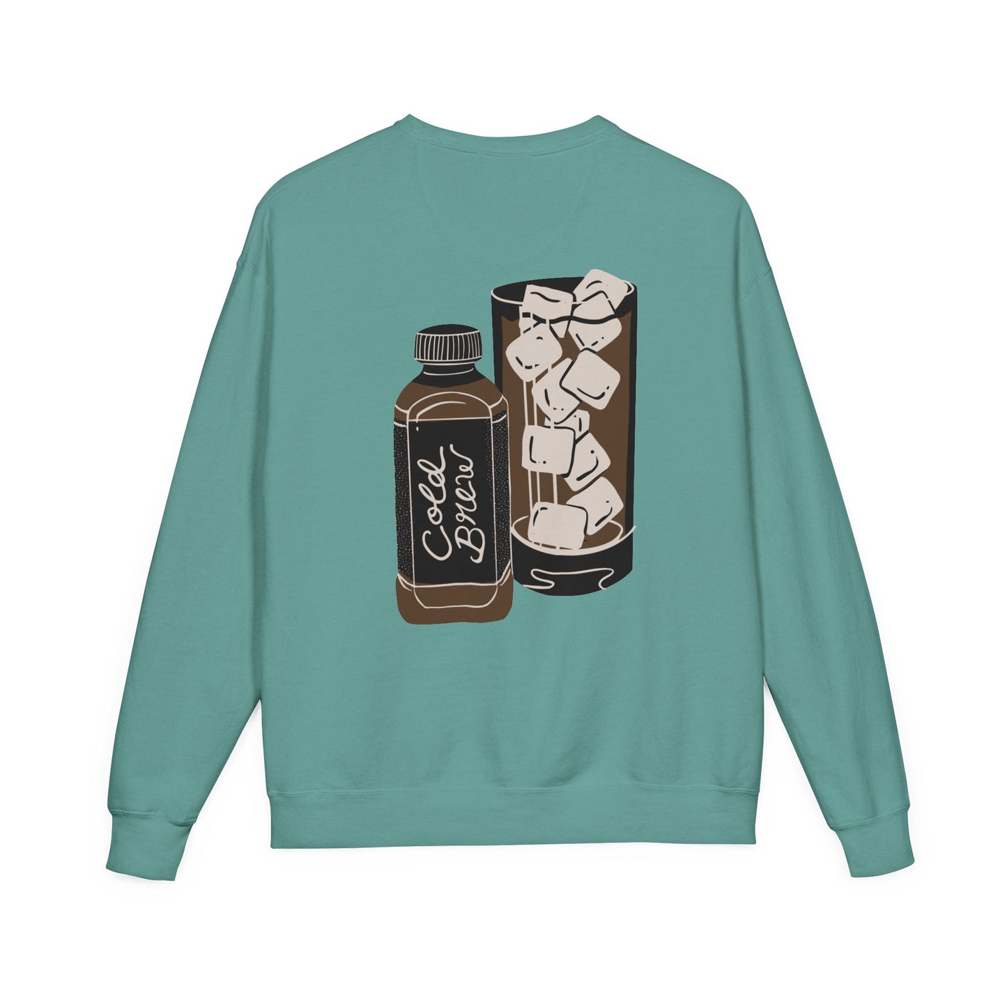 Cold Brew Crew Garment Dyed Sweatshirt, Coffee Lovers Apparel