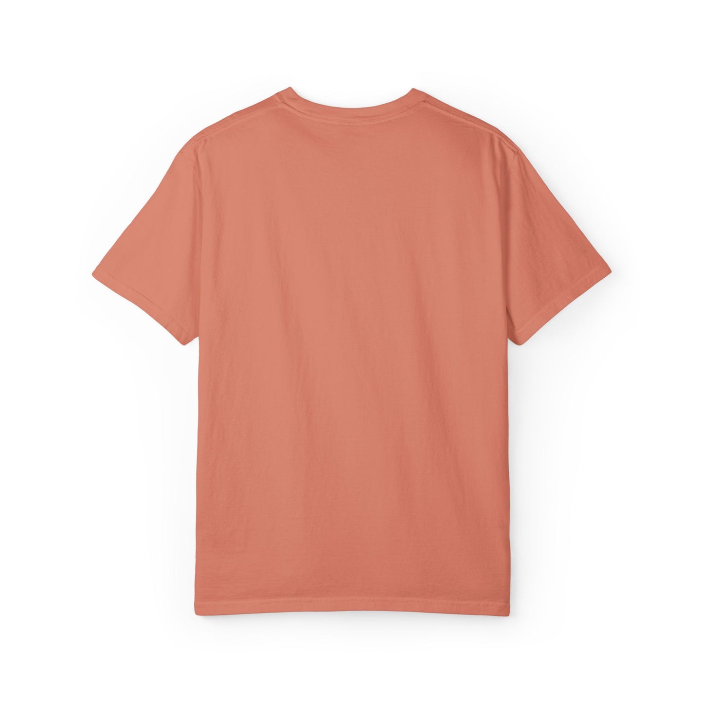 Exhausted (cursive)- One Word- Garment-Dyed Unisex Tee