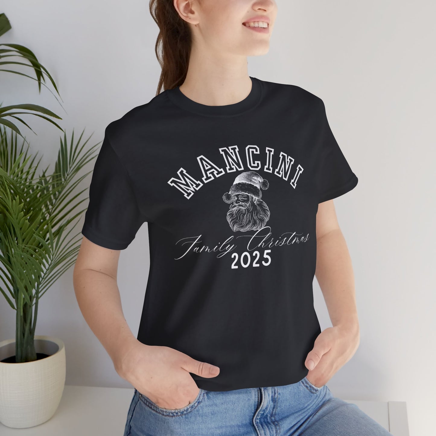 FAMILY CHRISTMAS- SANTA- Unisex Jersey Short Sleeve Tee