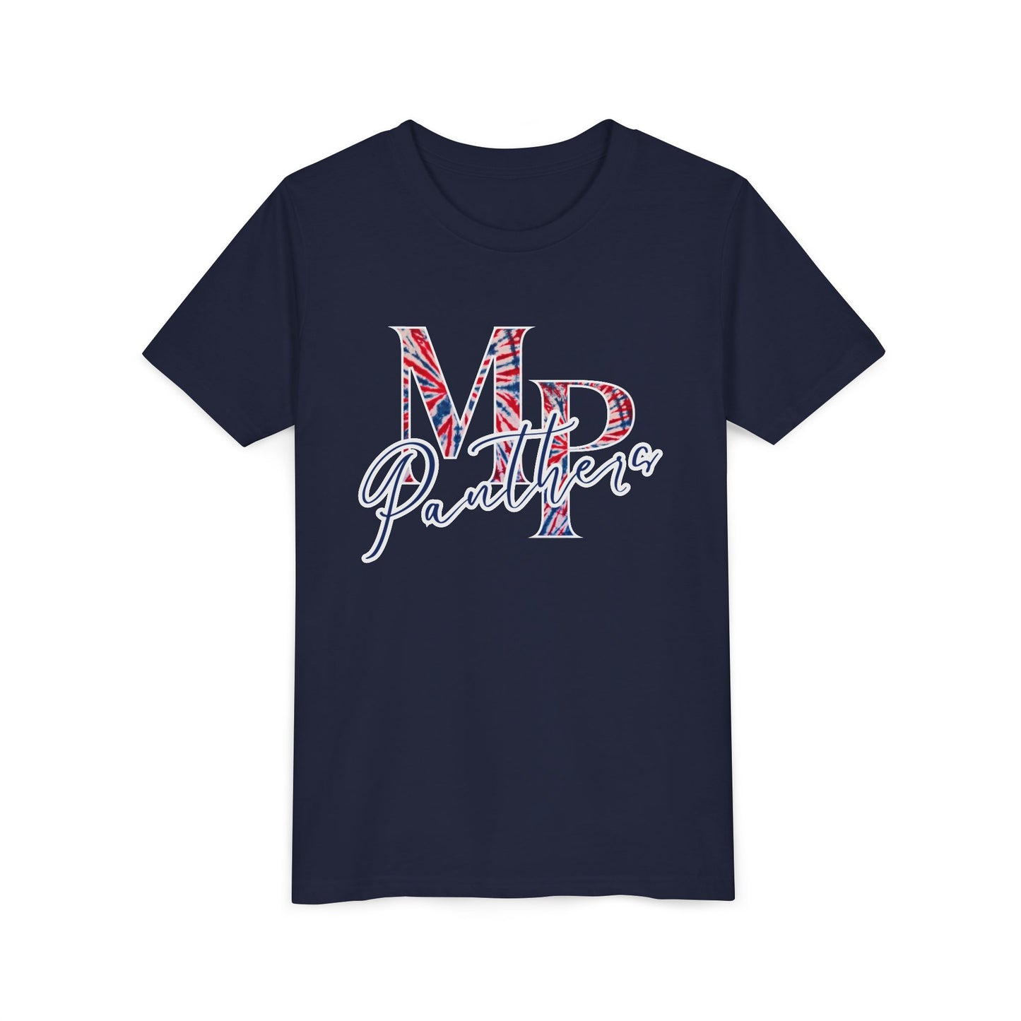 Miller Place Panthers Tie Dye MP- Youth Tee with Panther Print