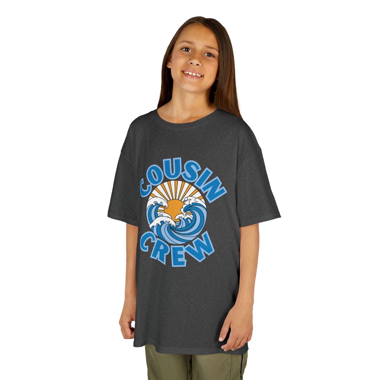 Cool Cousin Crew Kids Tee - Summer Fun, Family Gatherings, Beach Days, Mini Collection