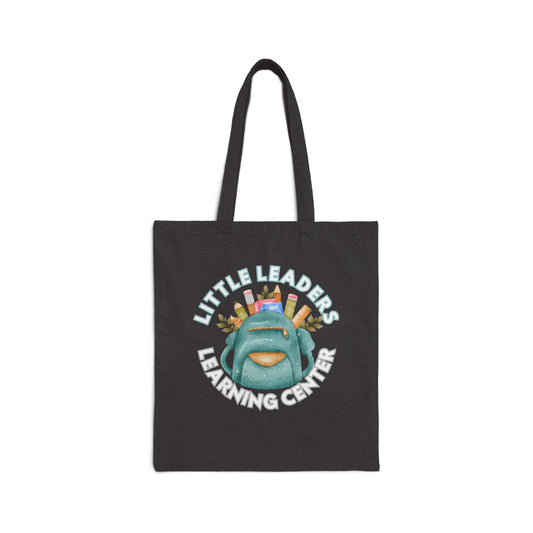 Little Leaders w/ Backpack Design Cotton Canvas Tote Bag