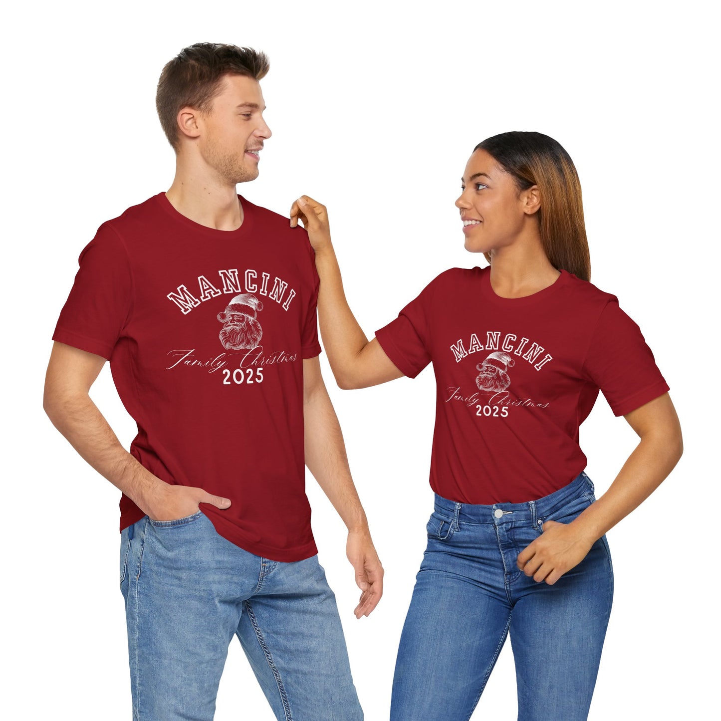 FAMILY CHRISTMAS- SANTA- Unisex Jersey Short Sleeve Tee