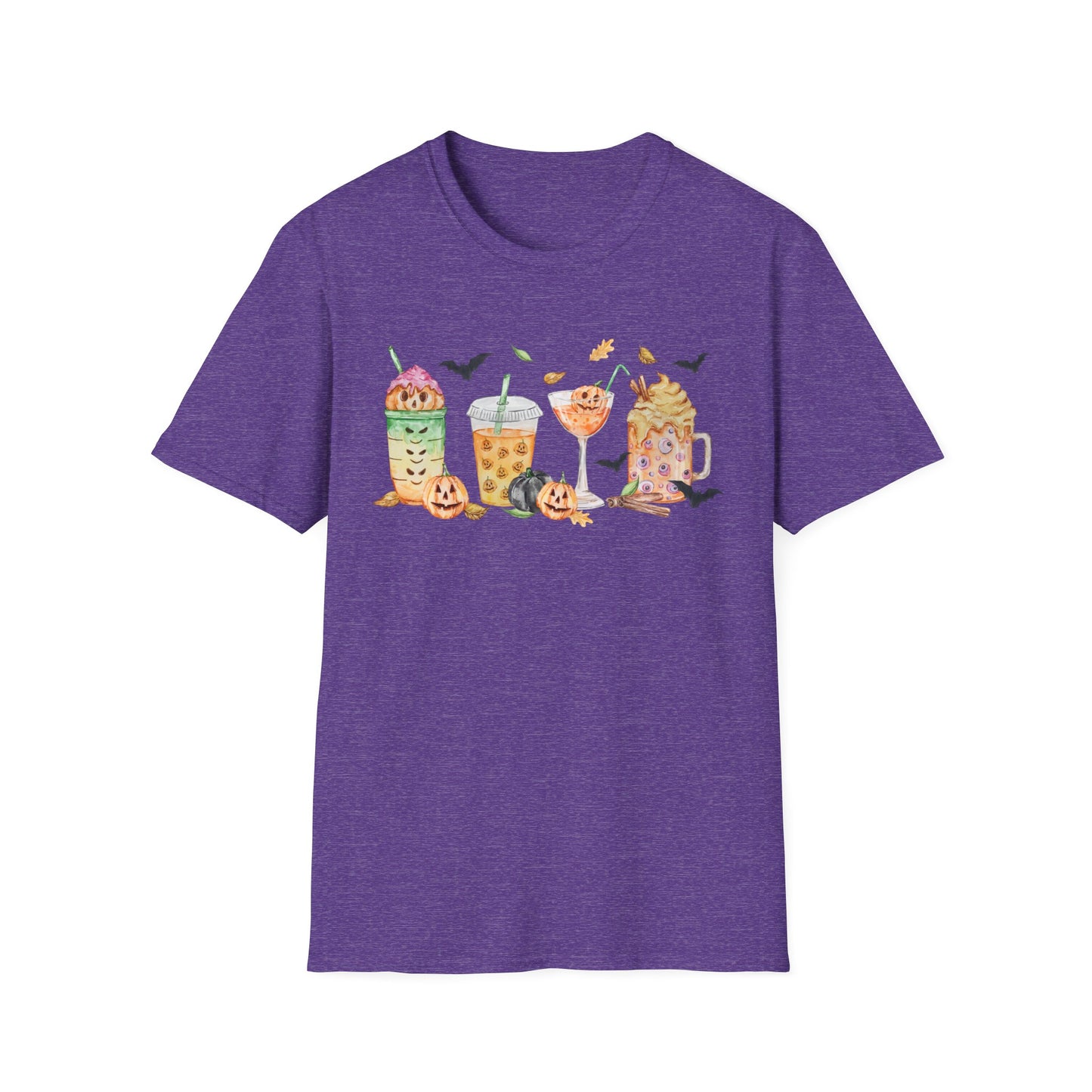 Halloween Beverage Themed T-Shirt- Unisex Softstlye