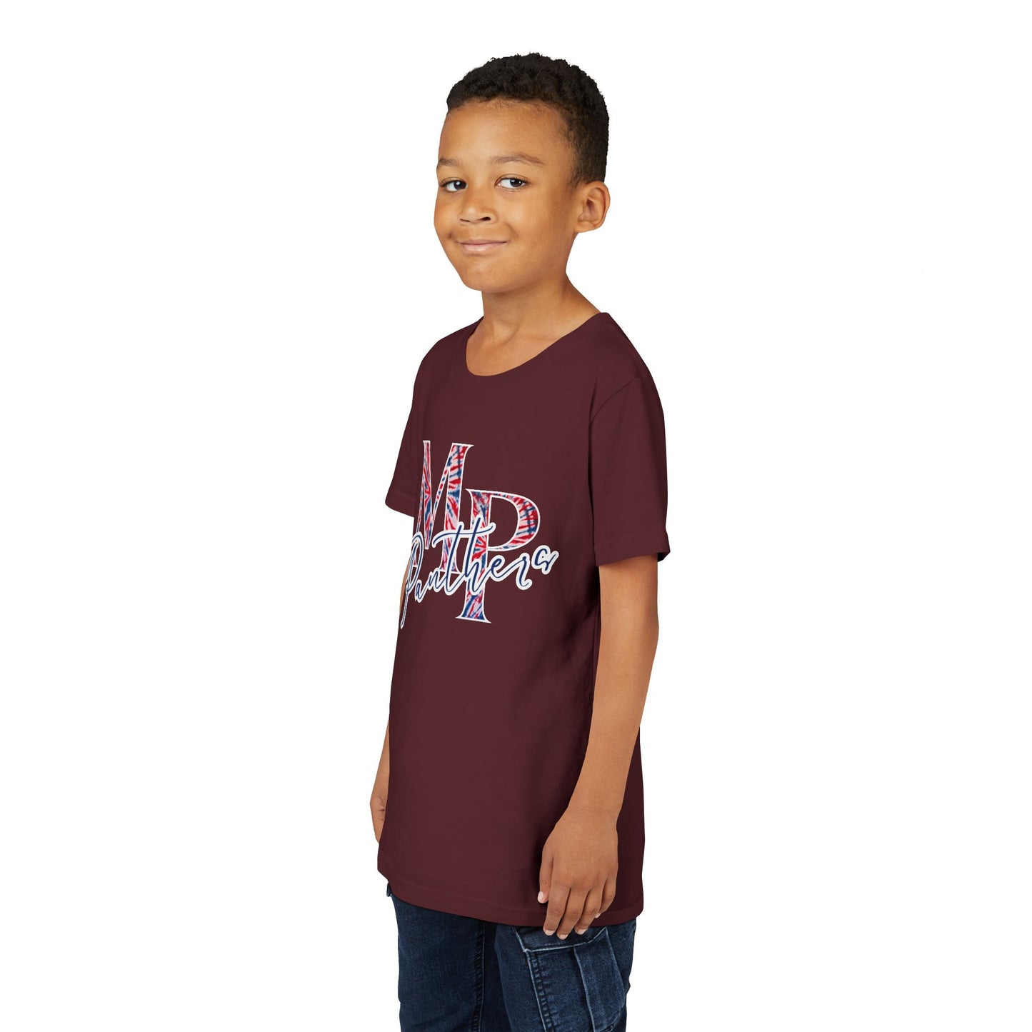 Miller Place Panthers Tie Dye MP- Youth Tee with Panther Print